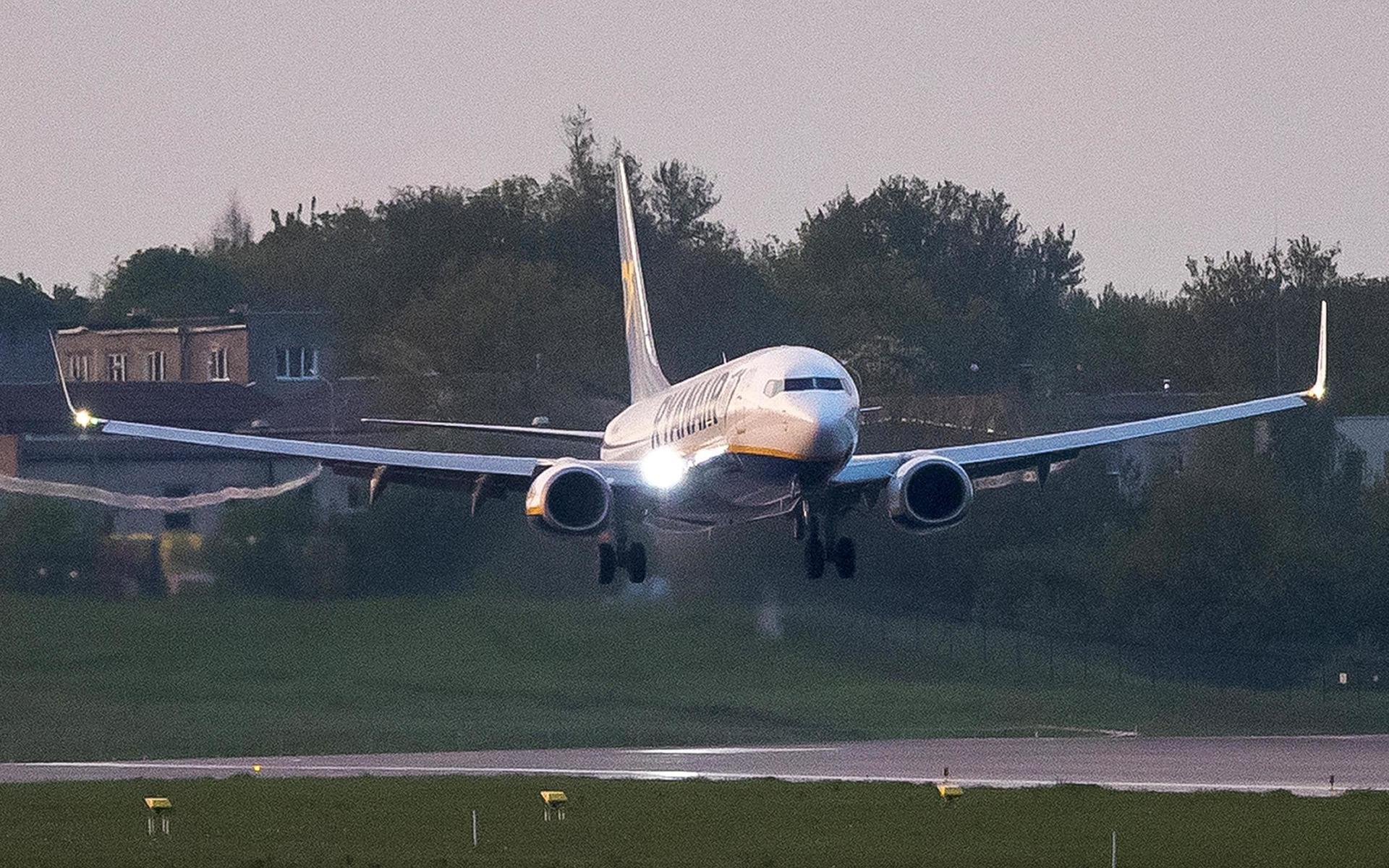 Ryanair-planet som tvingades, med hjälp av stridsflyg,  att nödlanda i Minsk. 