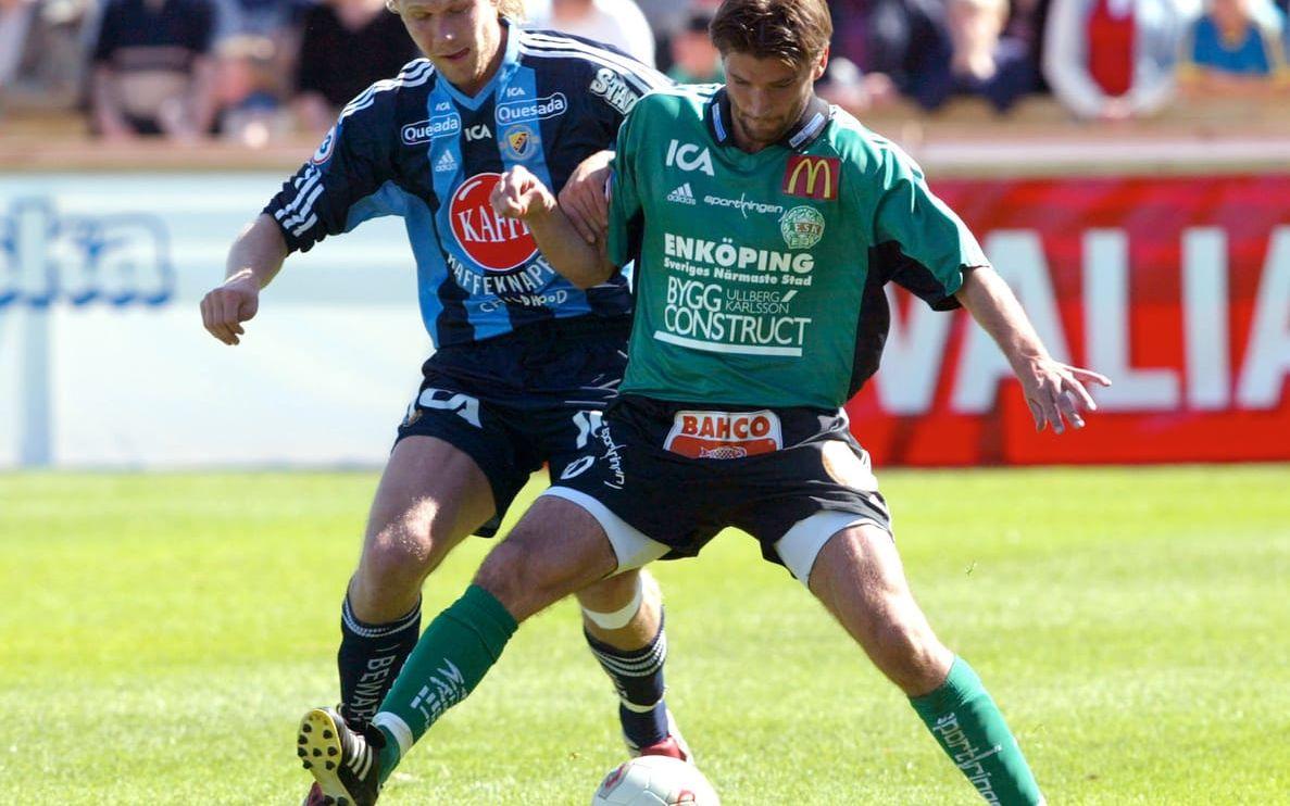 19. Sedan: Rödlund blev ingen stor internationell stjärna. I stället spelade han för klubbar som Västerås, Degerfors och Enköping, innan karriären avslutades i Skiljebo. Foto: Bildbyrån