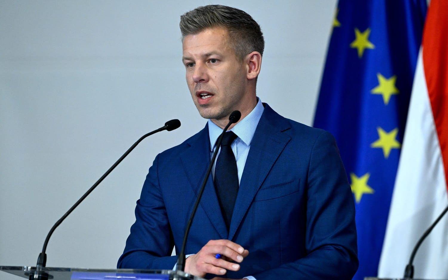 Ungerns tillträdande premiärminister Peter Magyar. Arkivbild. 