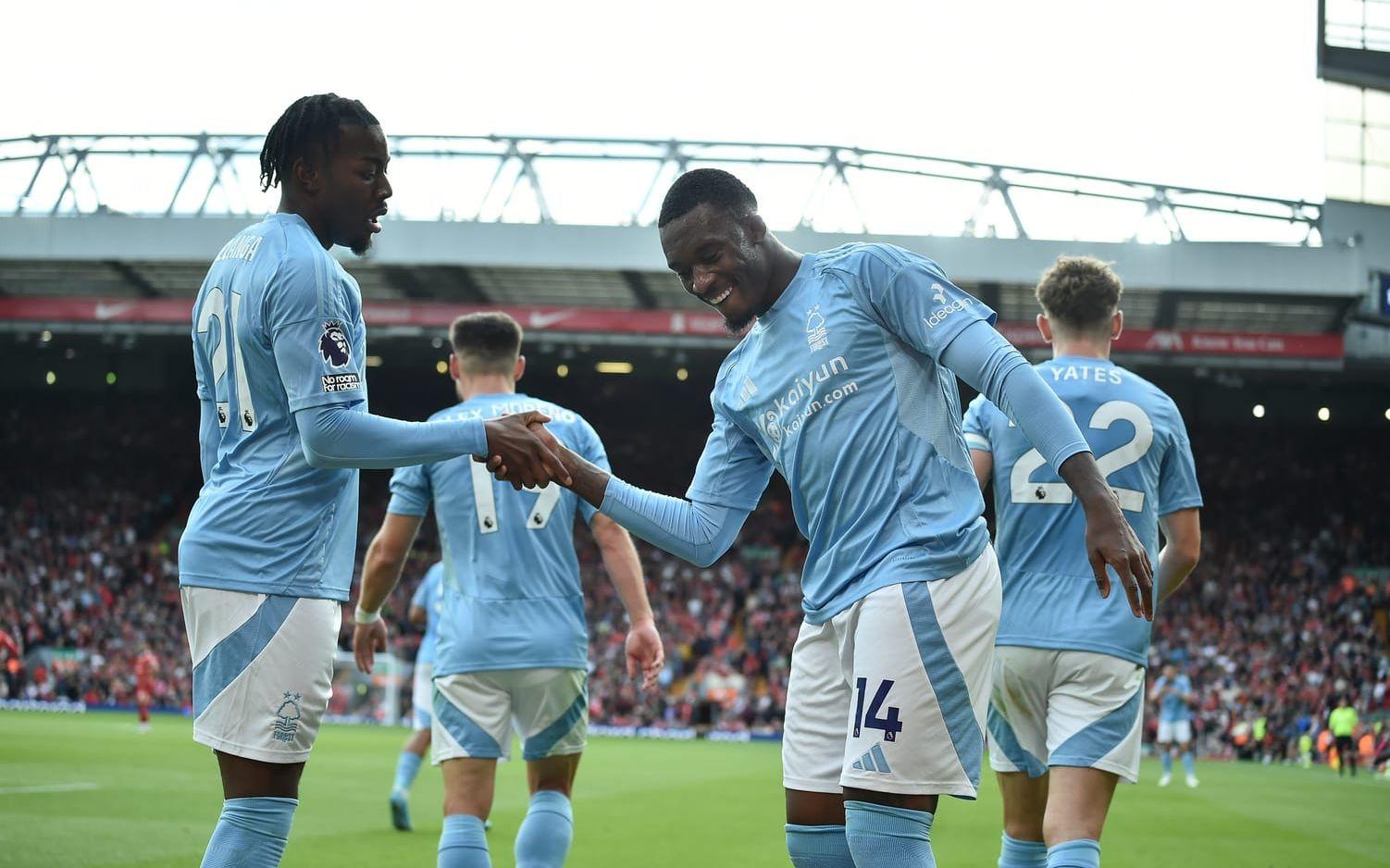 Nottingham vann borta mot Liverpool.