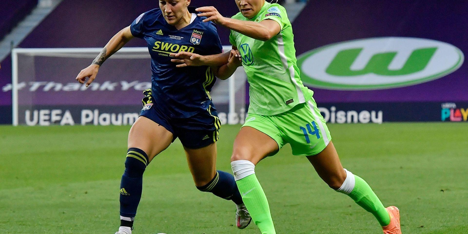 Fridolina Rolfö drabbades av hjärnskakning i Champions League-finalen mot Lyon. 