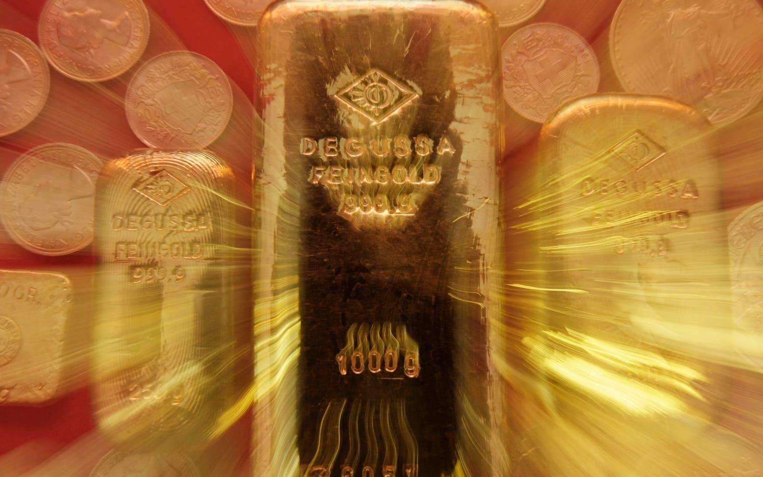 Guldpriset har fallit nästan 14 procent i kölvattnet på Irankriget. Arkivbild