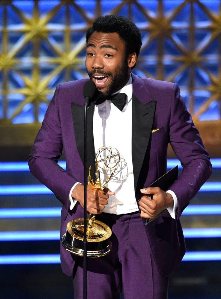 Daniel Glover prisades för bästa manliga huvudroll i en komediserie för sin insats i komediserien Atlanta. Foto: TT/Chris Pizzelllo
