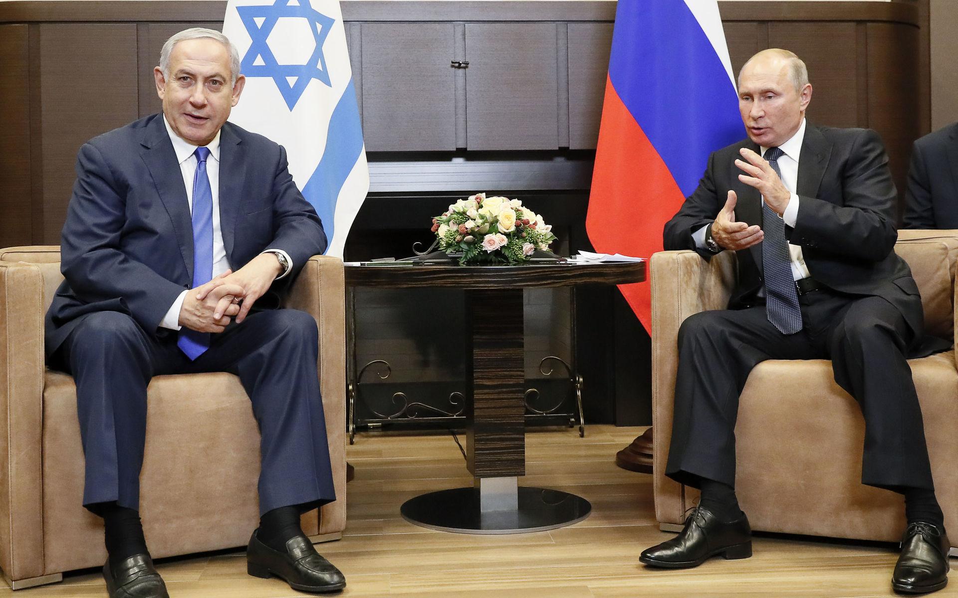 Benjamin Netanyahu har även träffat Rysslands Vladimir Putin under valspurten...