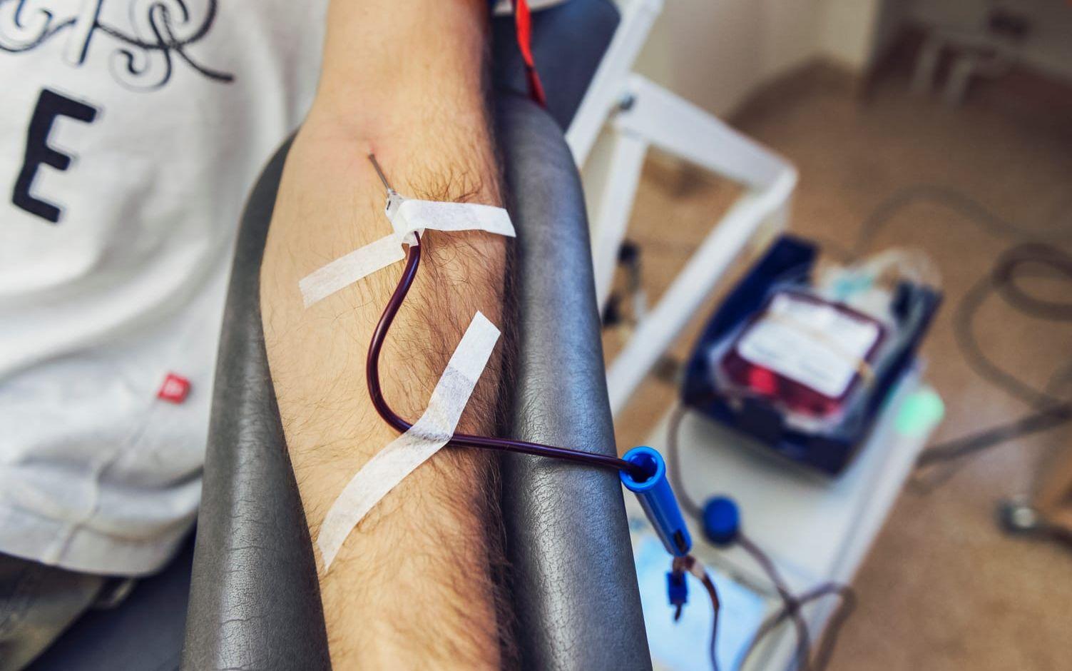 Regeringen vill se en ändring av reglerna för blodgivning. Arkivbild.