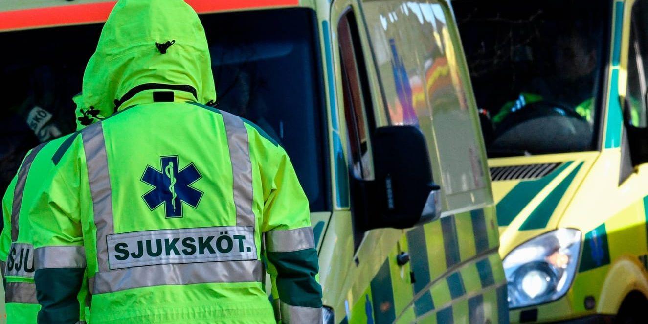 En man fördes till sjukhus med allvarliga klämskador efter en arbetsplatsolycka på Bolidens gruvområde i Gällivare kommun. Arkivbild.
