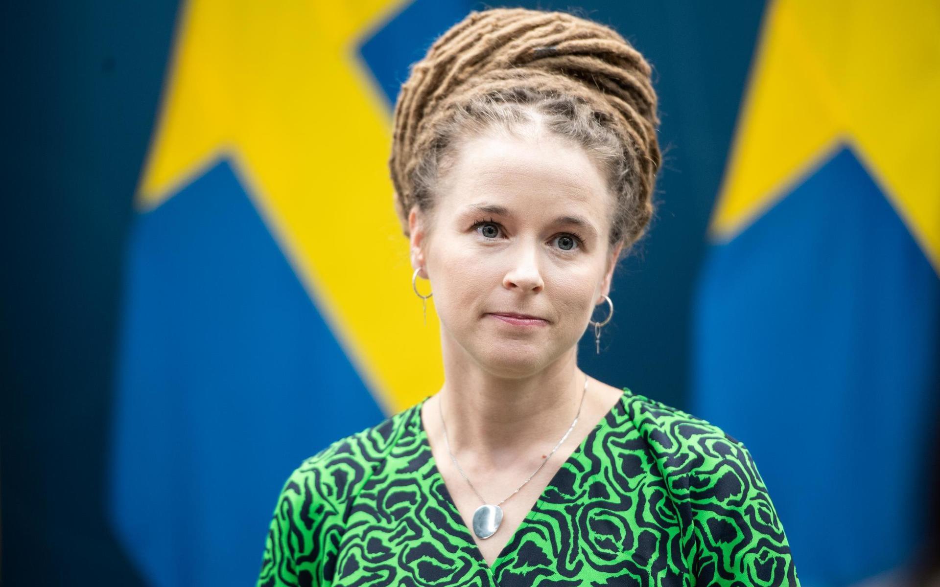 Amanda Lind tar sig in på tionde plats. Arkivbild.