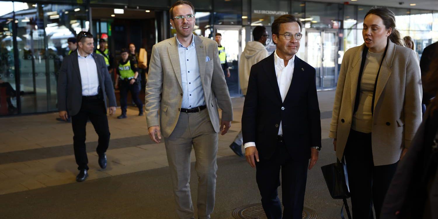Ulf Kristersson och Andreas Carlson på Centerpartiet.