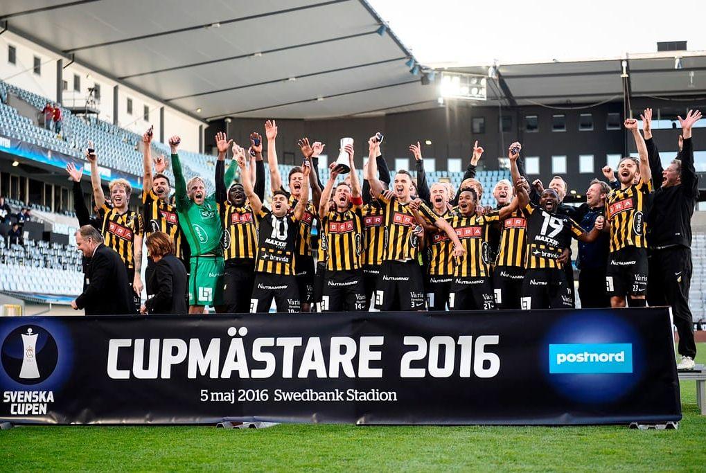 Guldet i Svenska cupen 2016 med BK Häcken är ett av Martin Ericsson största minnen från karriären. Foto: TT