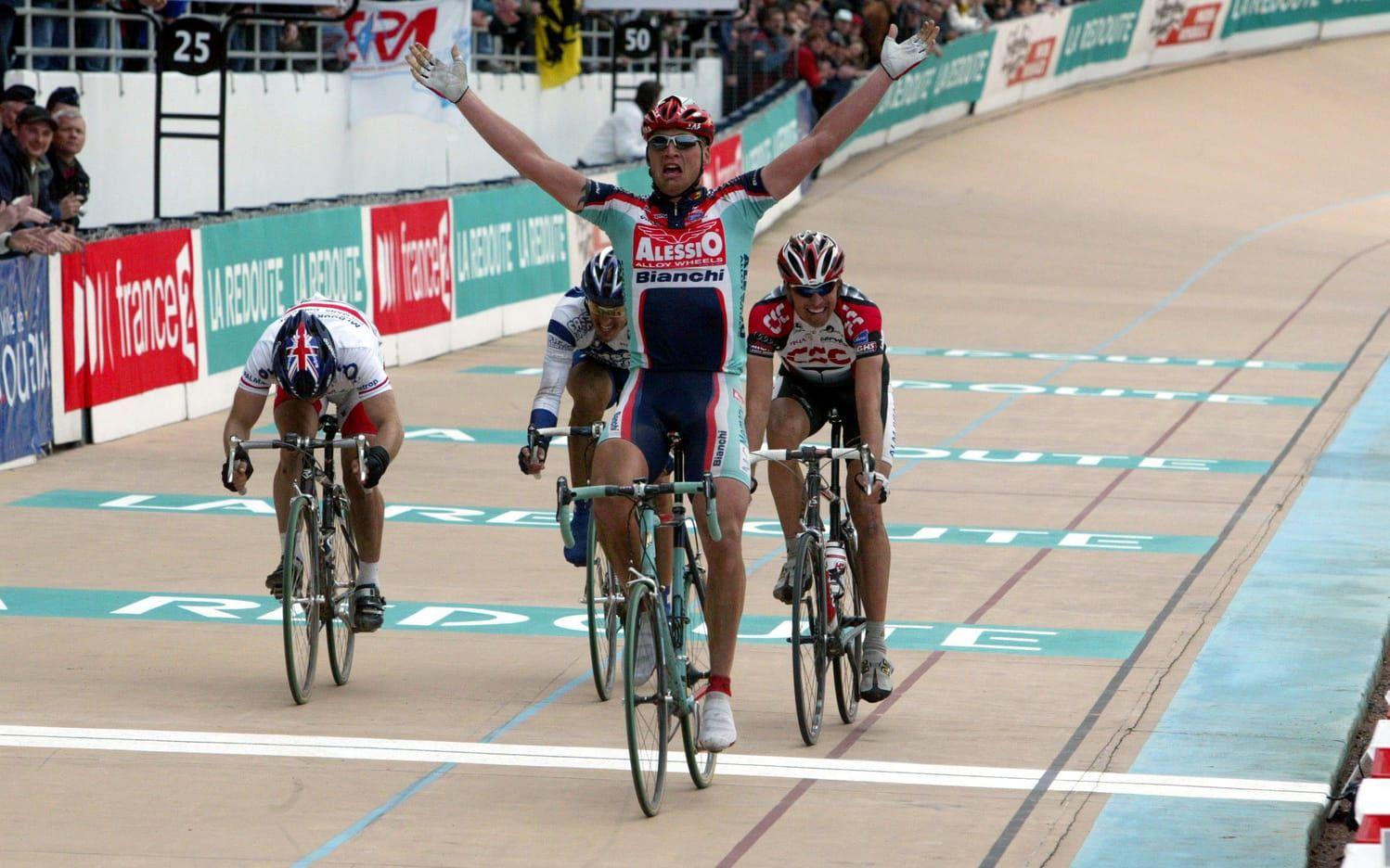 Pappa Magnus Bäckstedt vann bland annat klassiska Paris-Roubaix 2004.