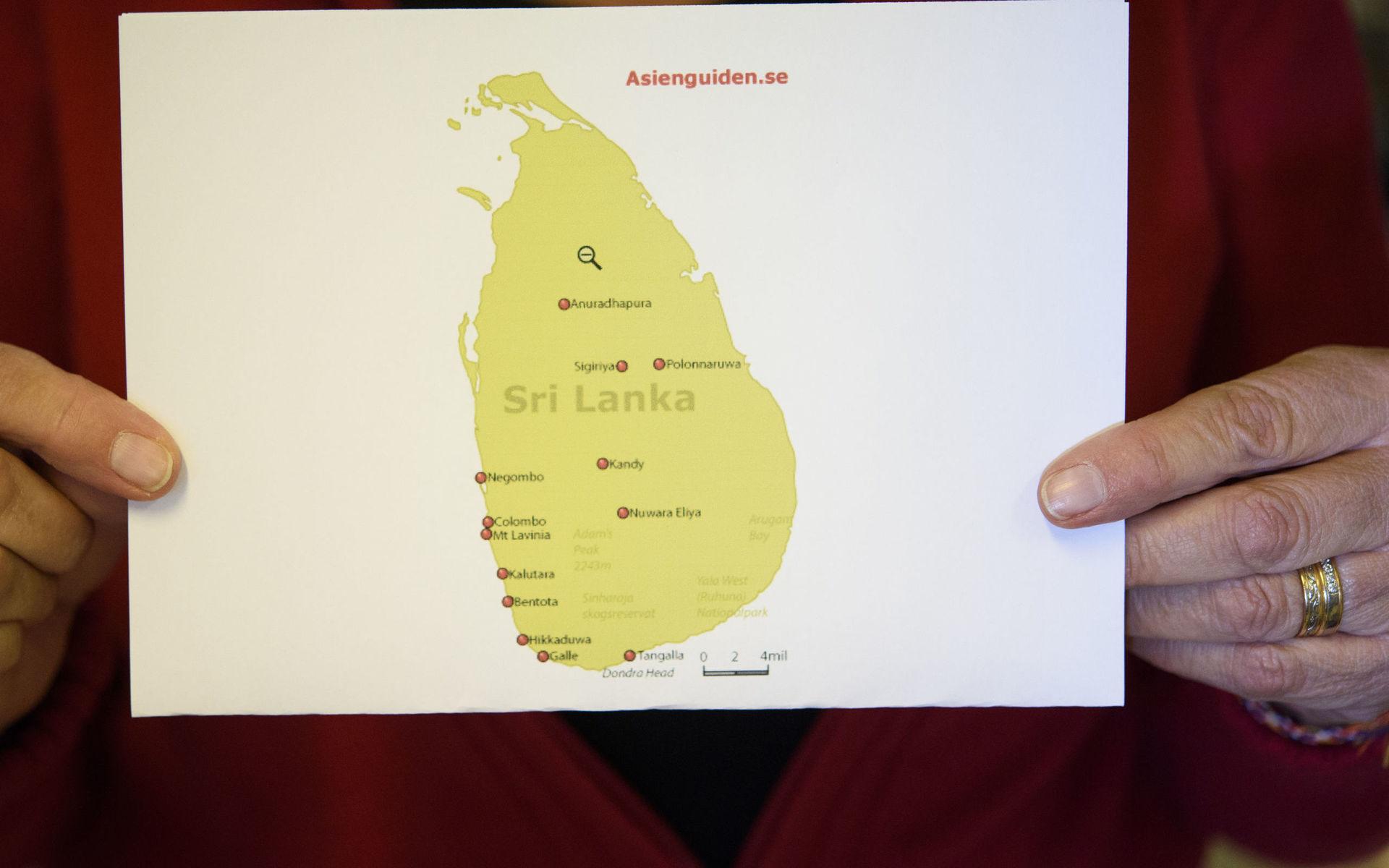 Sri Lanka har runt 20 miljoner invånare och är en östat som ligger sydost om Indien. 
