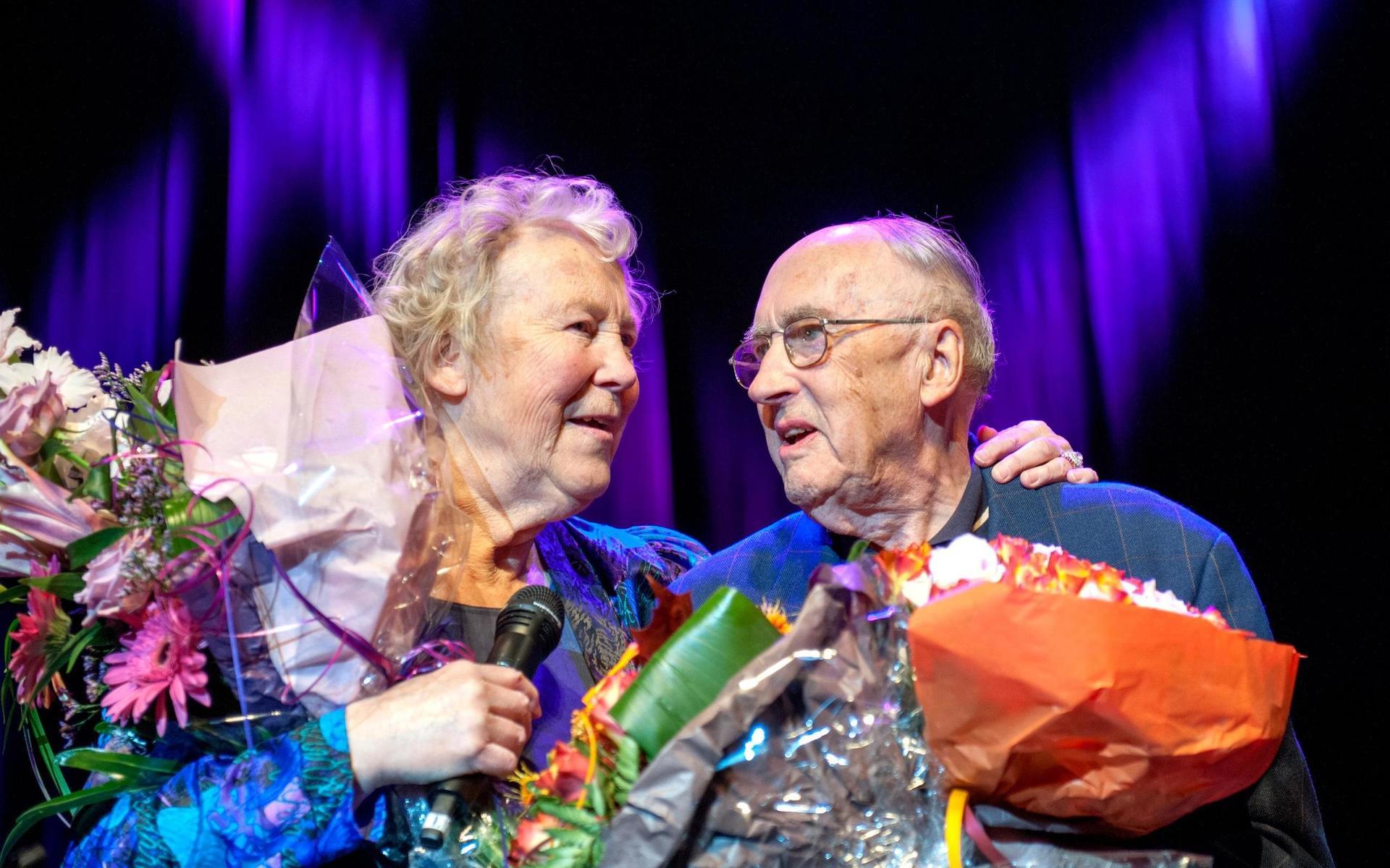 Marianne och Harry Persson vid Harrys 90-årsfirande. Arkivbild.