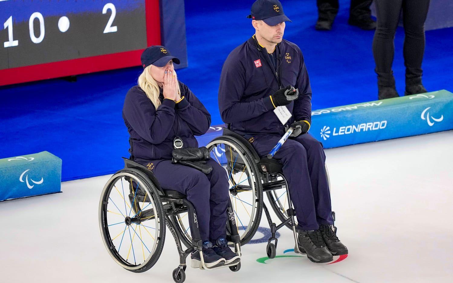 Sveriges Kristina Ulander och Viljo Petersson Dahl. 