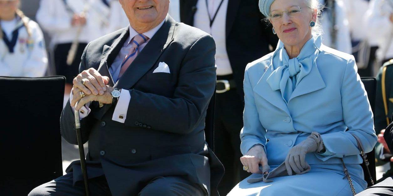 Prins Henrik och drottning Margrethe på besök i Oslo 2014. Arkivbild.