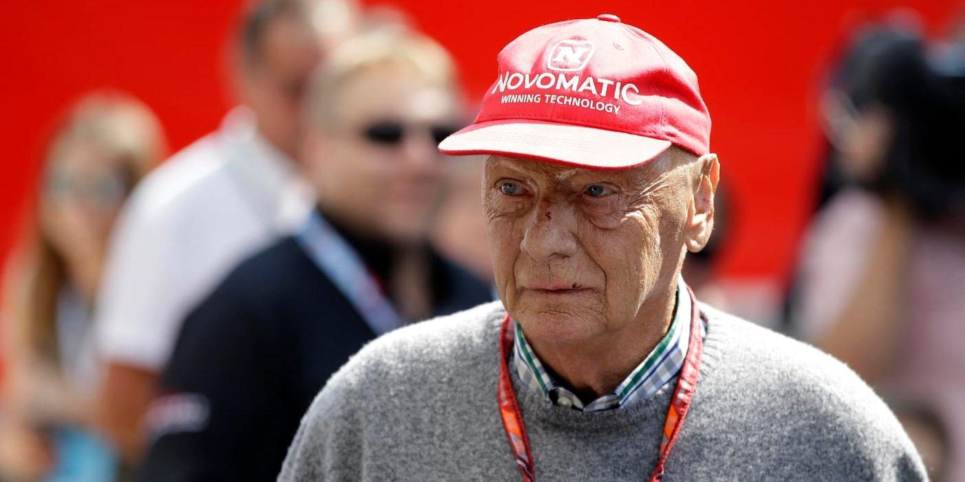 Niki Lauda hedras i samband med F1-loppet i Monaco i helgen. Arkivbild.