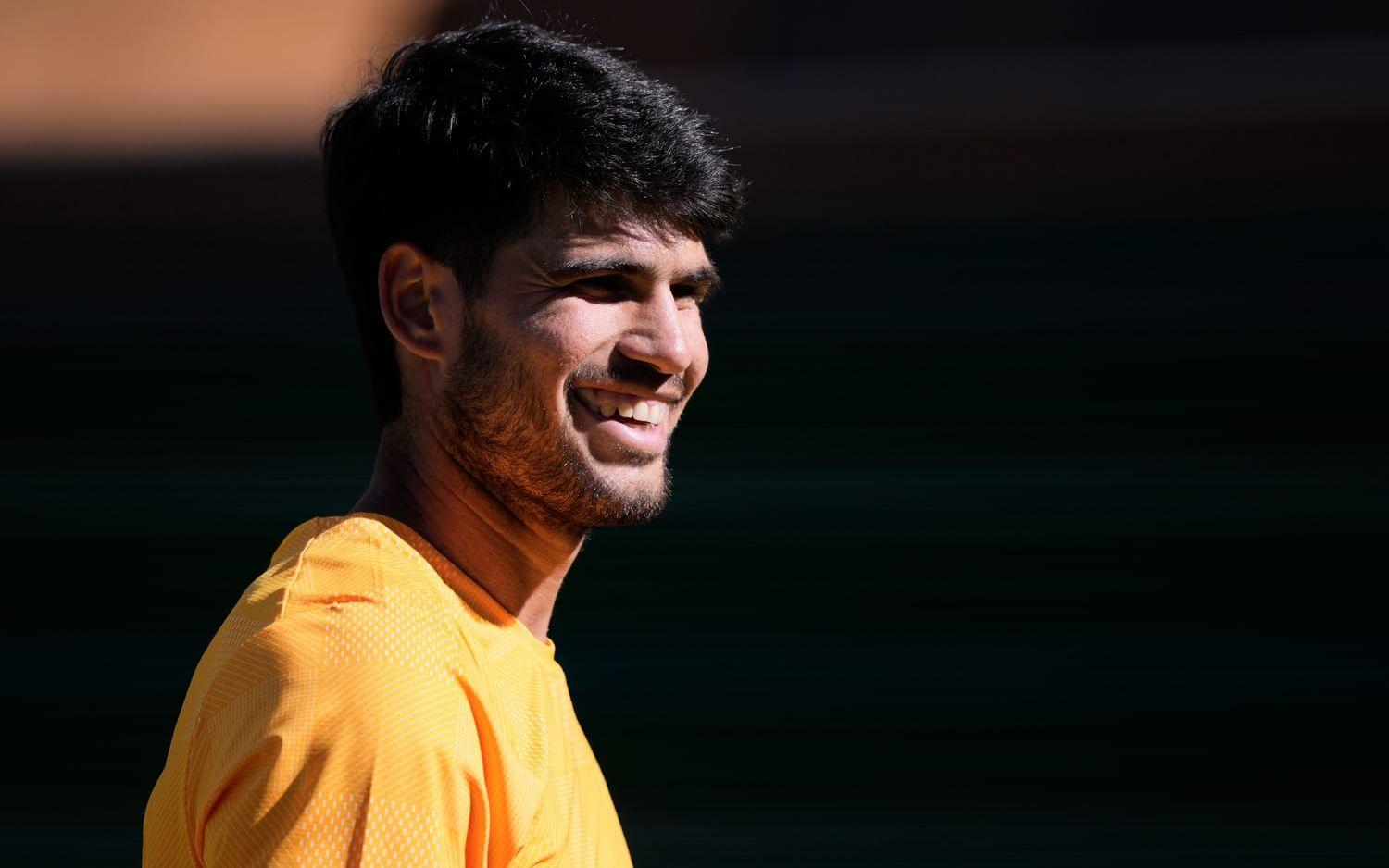 Tennisstjärnan Carlos Alcaraz drar sig ur Madrid Open. Arkivbild.