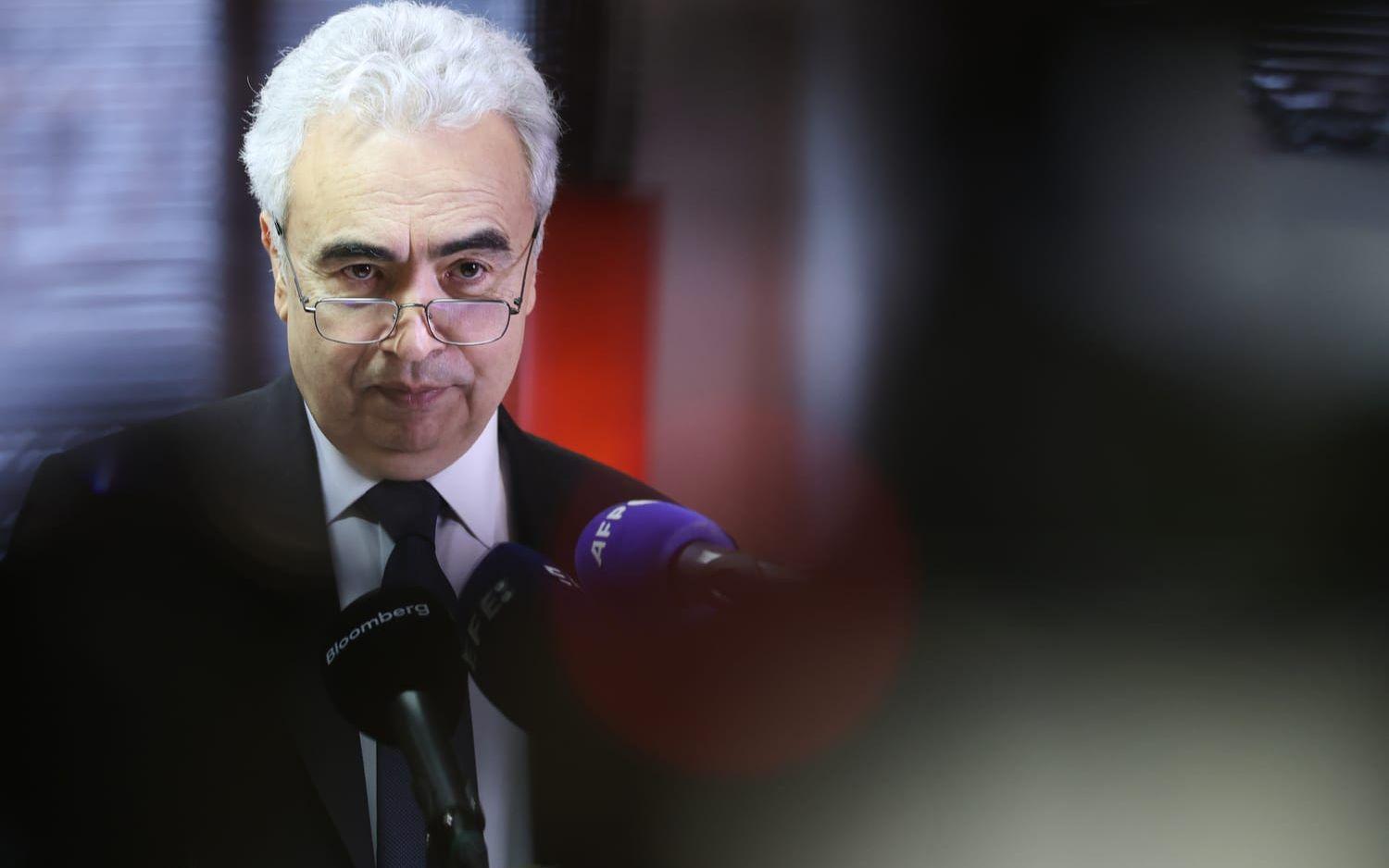 IEA-chefen Fatih Birol varnar för historiskt svår energikris. Arkivbild