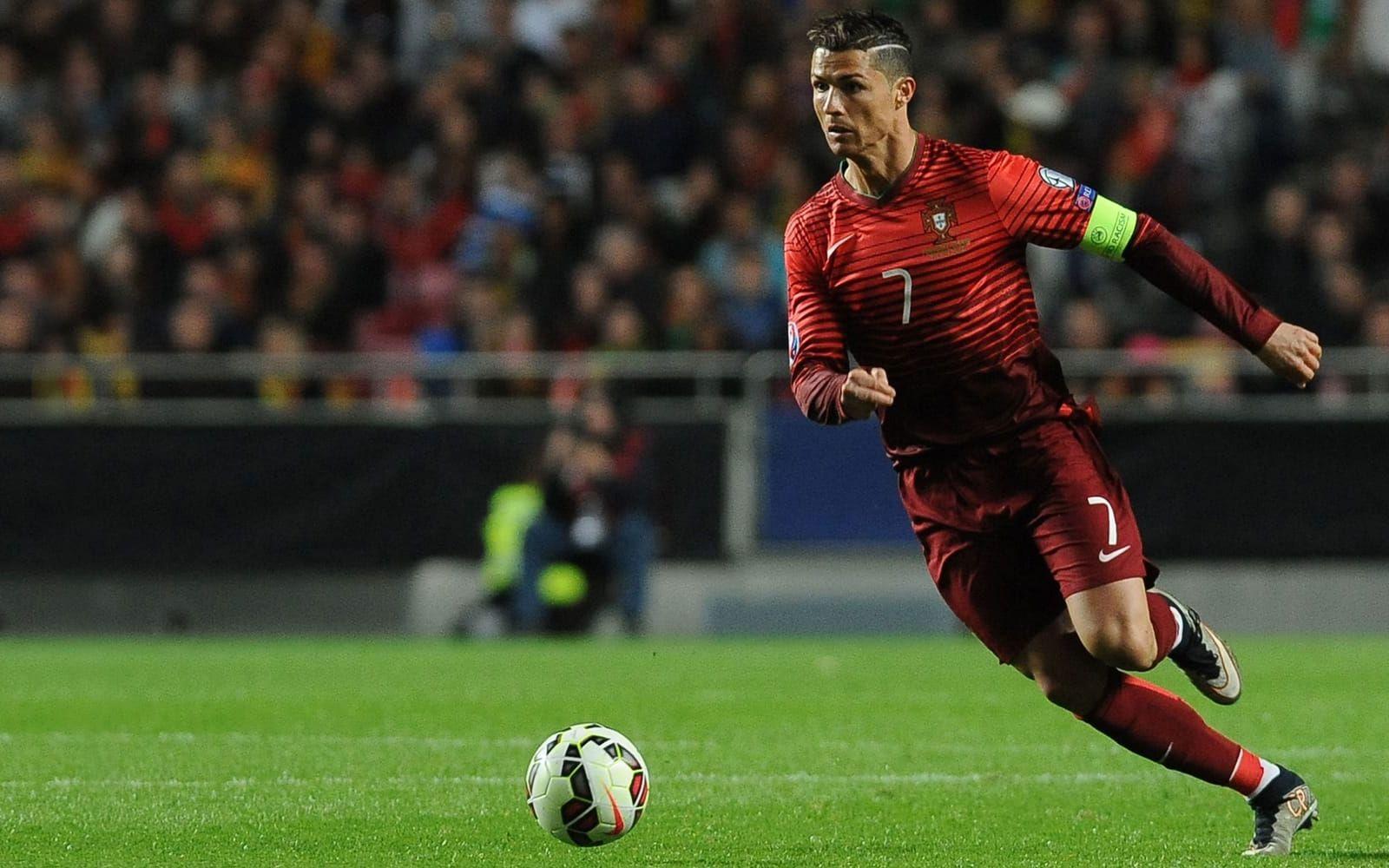 1. Cristiano Ronaldo, Portugal. Portugisen har vunnit allt som går att vinna i Real Madrid, och har gjort mer än ett mål per match i den spanska storklubben. Mästerskapsdebuterade som 18-åring i EM-2004, men än så länge har han inte lyckats vinna någon titel med Portugal. Foto: Bildbyrån
