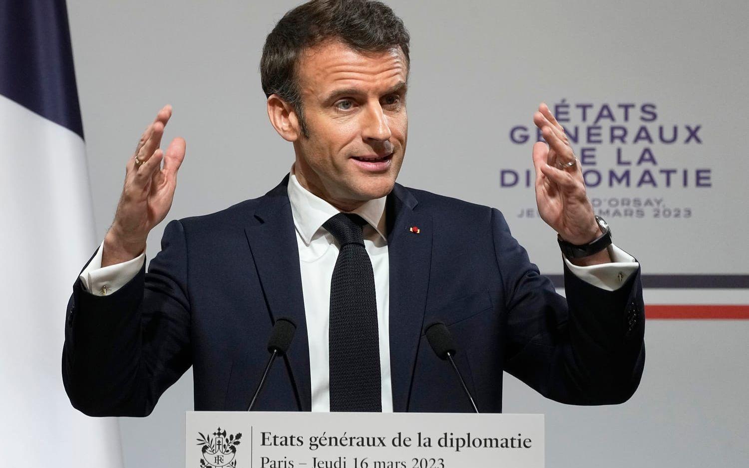 Emmanuel Macron. Arkivbild.