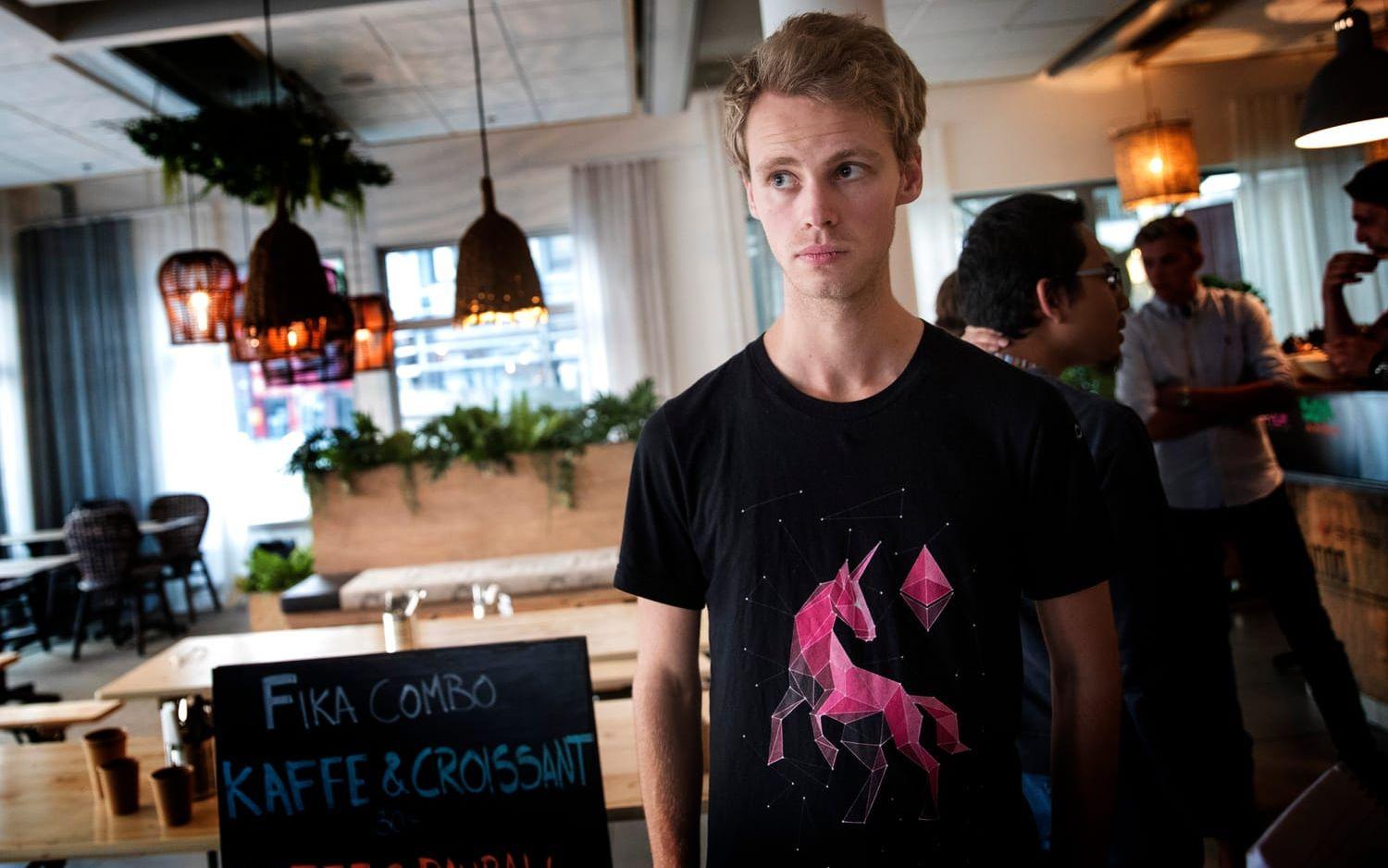 Joel Torstensson är grundare till nätverket i Göteborg. Han började intressera sig för Ethereum redan runt 2014. Bild: Anders Ylander