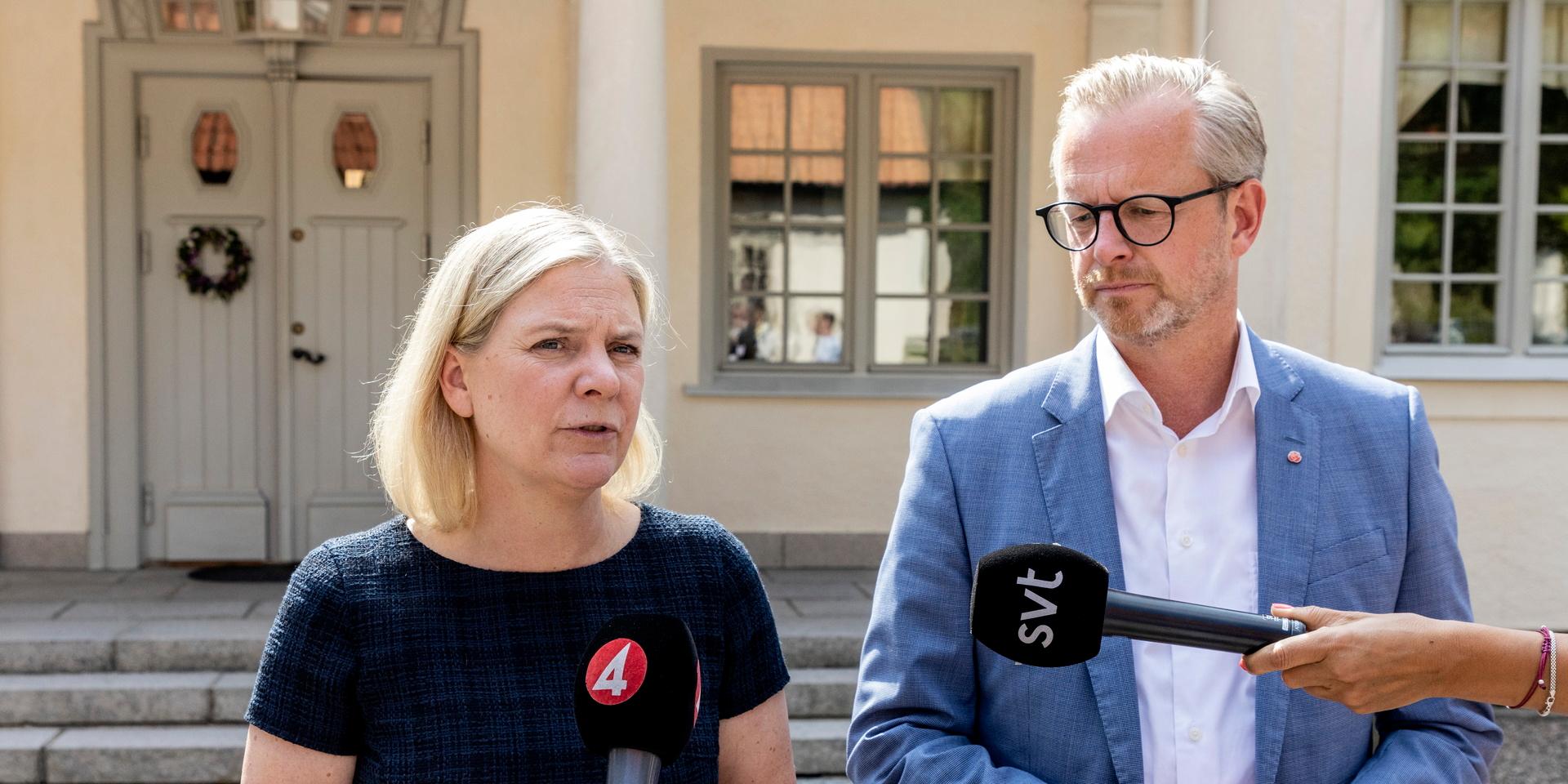 Socialdemokraternas partiledare statsminister Magdalena Andersson säger att partiet agerat ”omedelbart” efter granskningen genom att ta ekonomichefen ur tjänst.