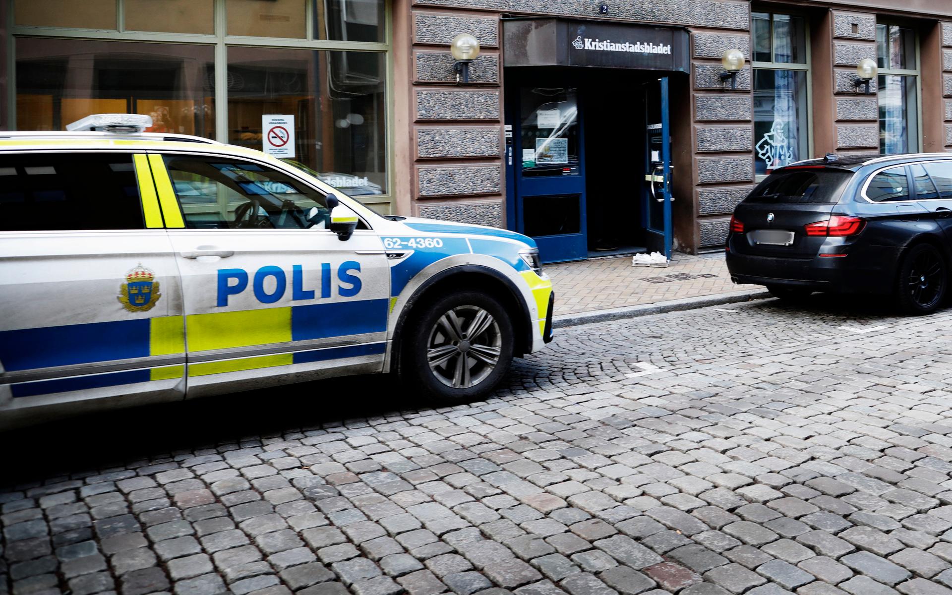 Knivattacken på skolan ledde till en stor polisinsats i Kristianstad.
