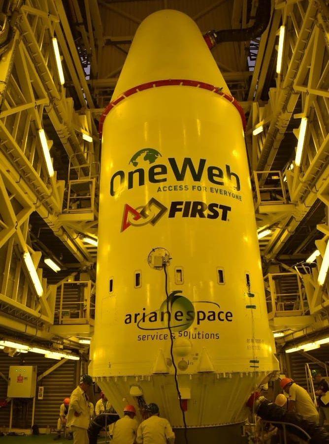Det är raketoperatören Arianespace som monterar Soyuzmodellen åt rymdbolaget Oneweb. Fastsättningsanordningen står Ruag Space för. 