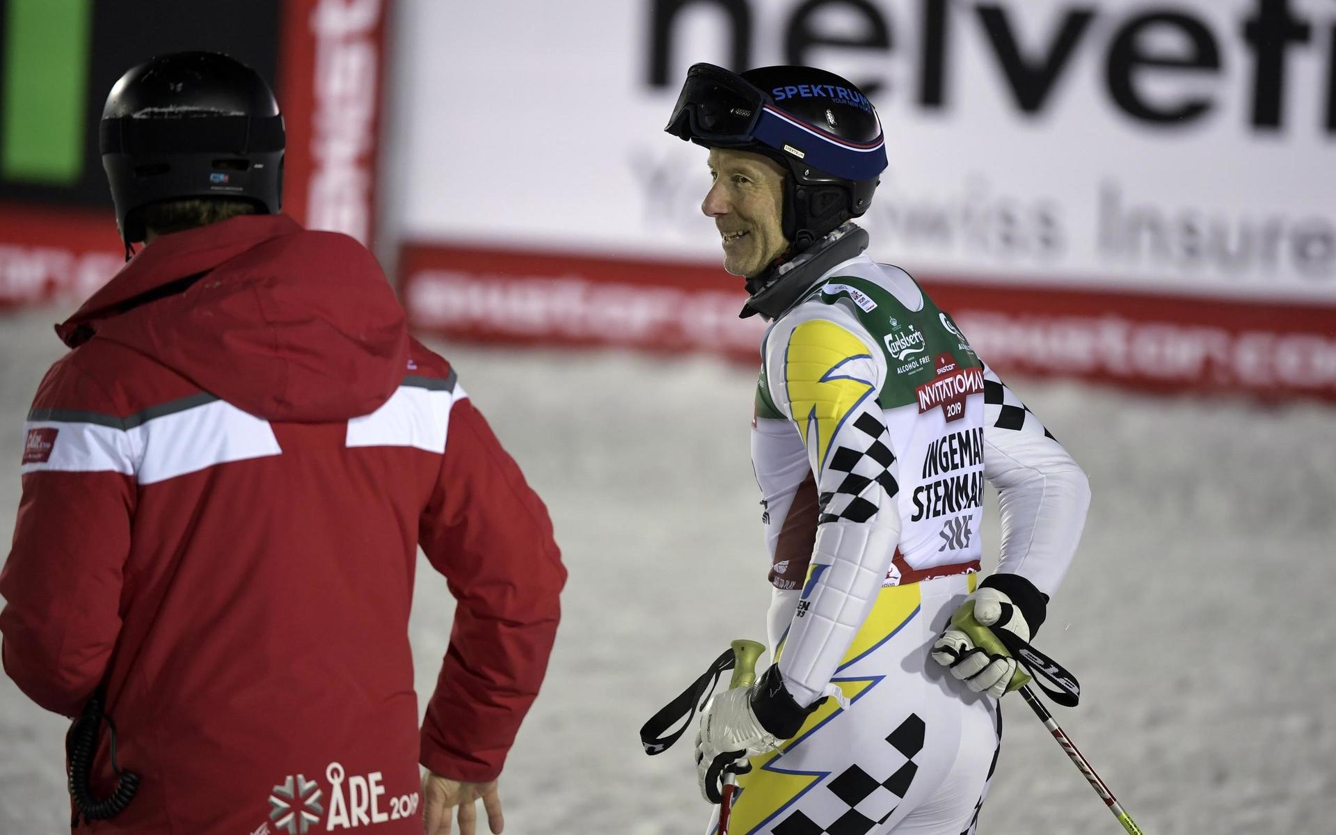 Det blir dock fortfarande en del skidor. Här vid veterantävlingen SkiStar Invitational vid alpina VM i Åre 2019.