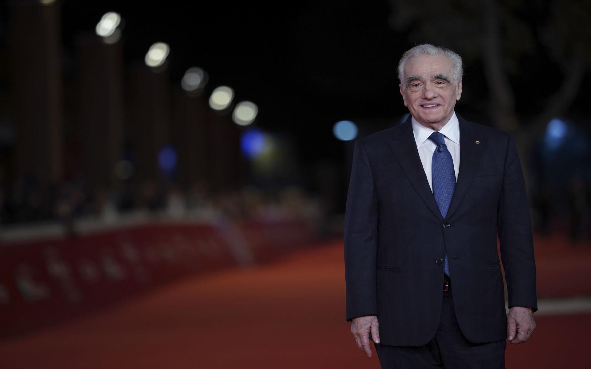 Regissör Martin Scorsese på röda matten till &quot;The irishman&quot; i Rom den 21 oktober, 2019.