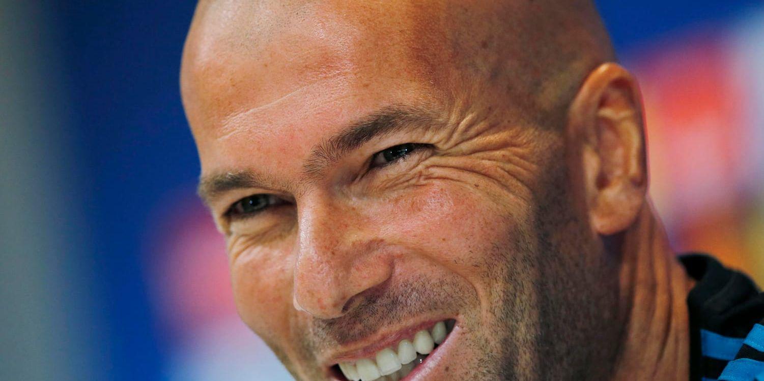 Real Madrid-tränaren Zinedine Zidane har förlängt sitt kontrakt. Arkivbild.