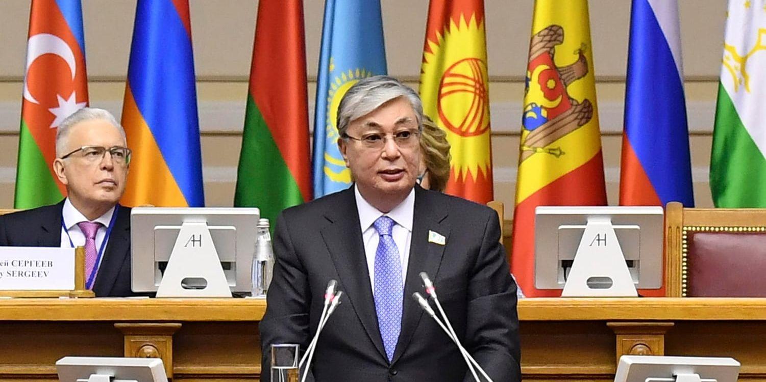 Kazakstans interimspresident Kasym-Zjomart Tokajev väntas få sitta kvar efter valet i sommar. Arkivbild.