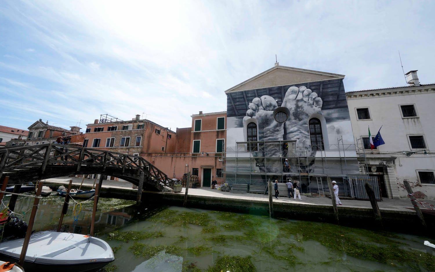 Den internationella konstbiennalen i Venedig återkommer varje år. Bild från 2024.