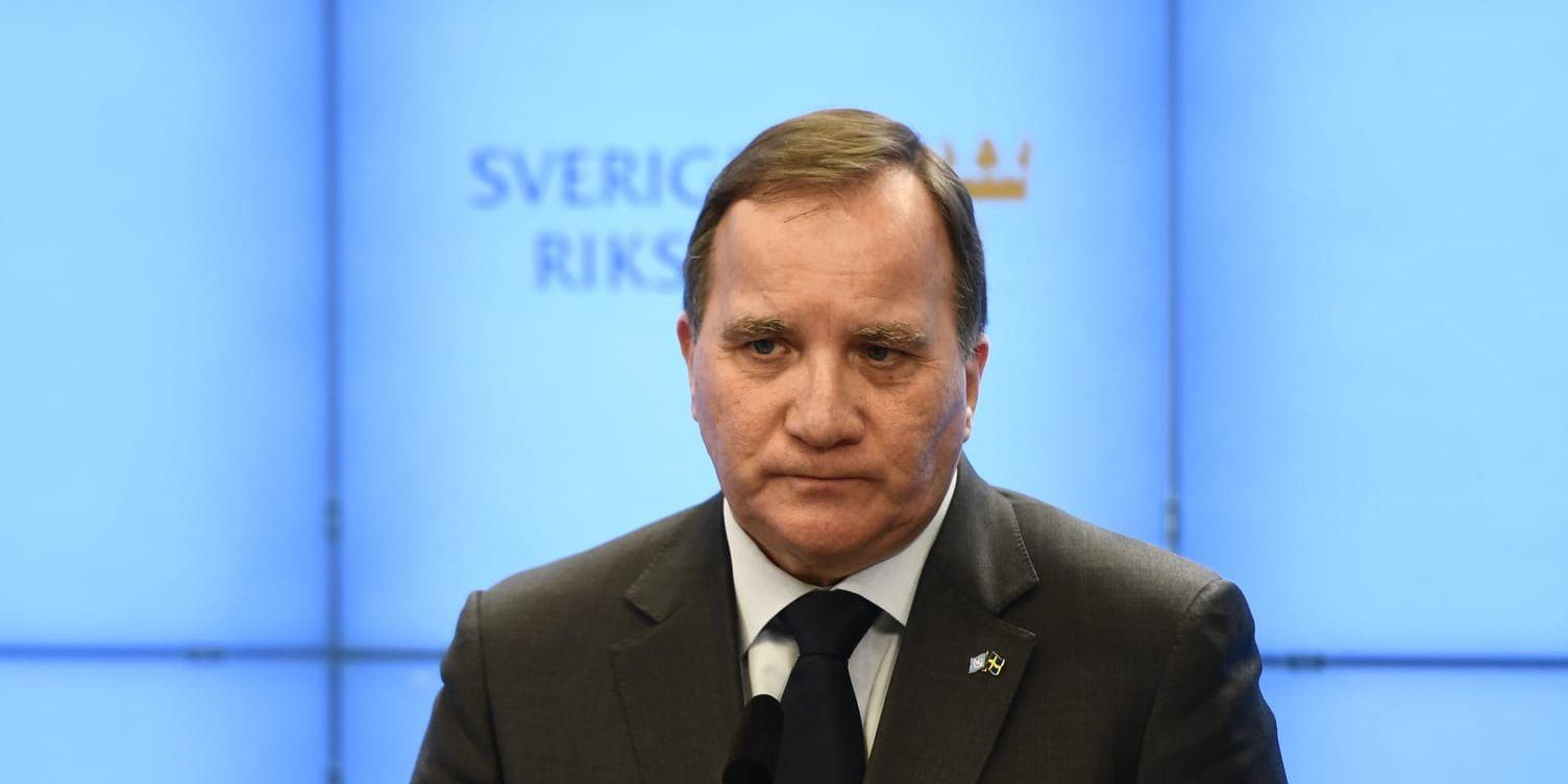 STOCKHOLM 20210303 Statsminister Stefan Löfven (S)