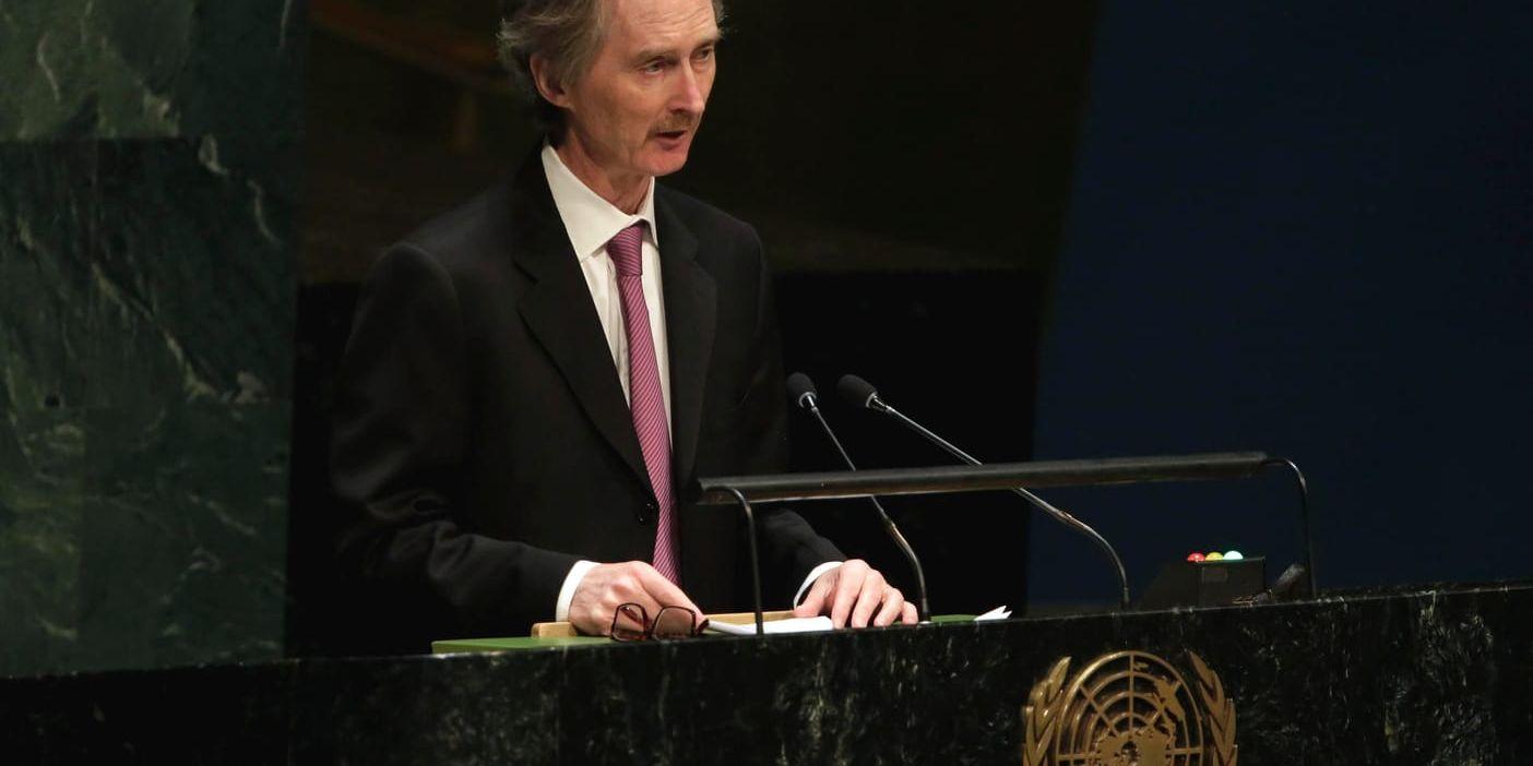 Geir Pedersen tar sig an uppdraget som FN:s fredsmäklare i Syrien. Ansträngningarna från hans tre företrädare på posten ledde aldrig någonvart. Arkivbild.