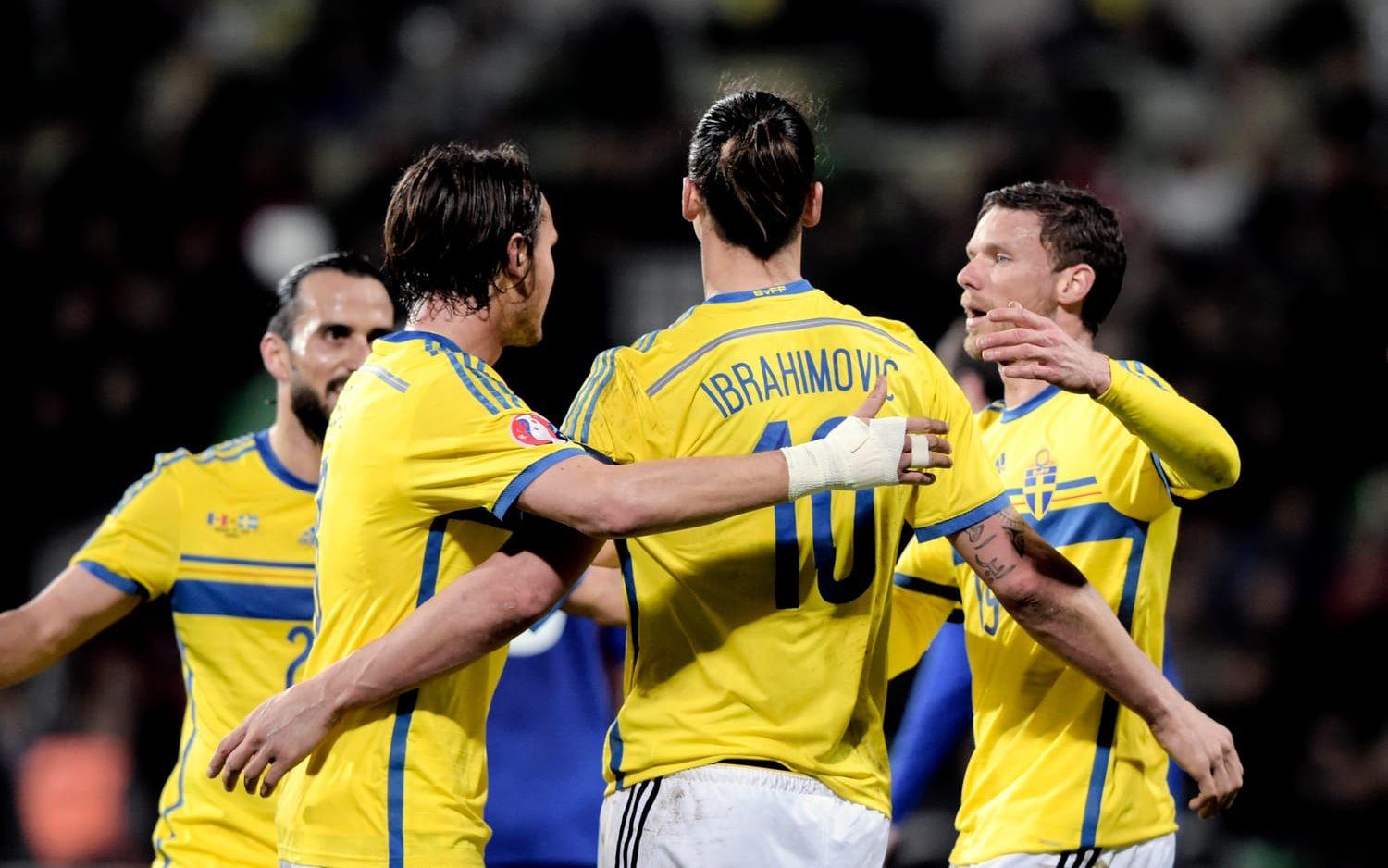 2015: Moldavien (b) 2-0, EM-kval, Zlatan Ibrahimovic 2. Bild: Bildbyrån.