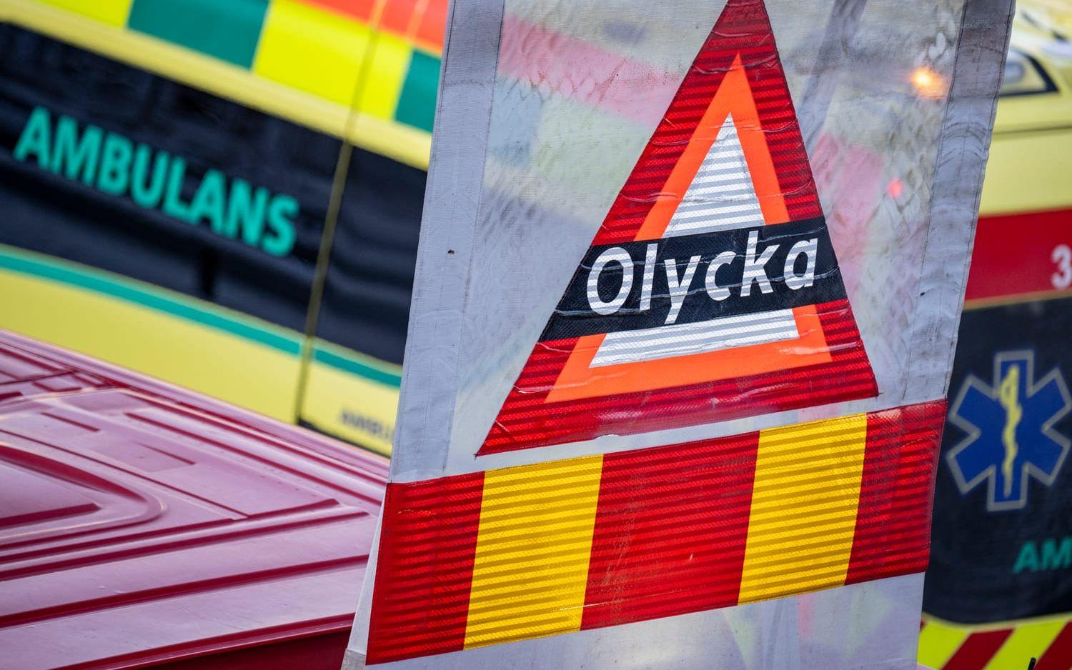 Flera skolbarn var inblandade i trafikolyckan på länsväg 154. Arkivbild.