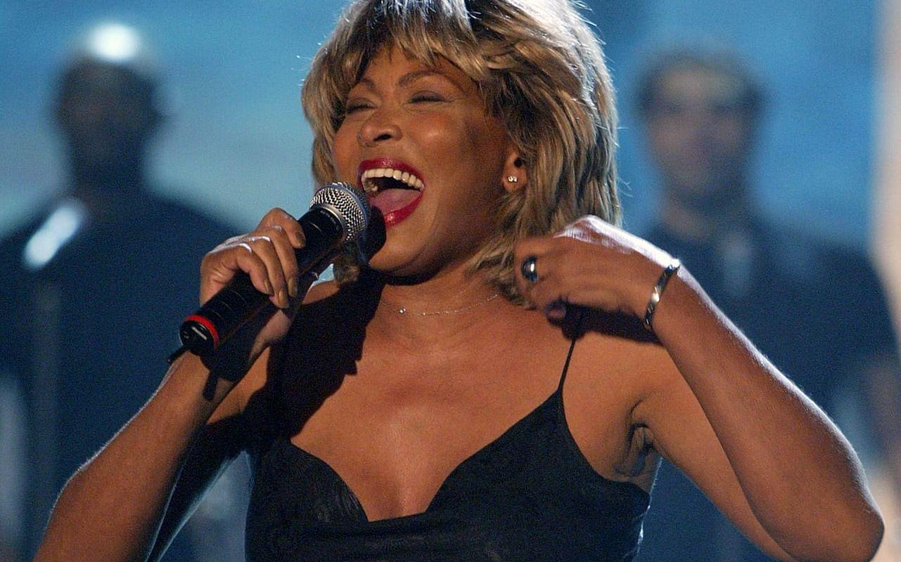 Tina Turner under ett tv-framträdande i tyska staden Leipzig i Tyskland 2004.
