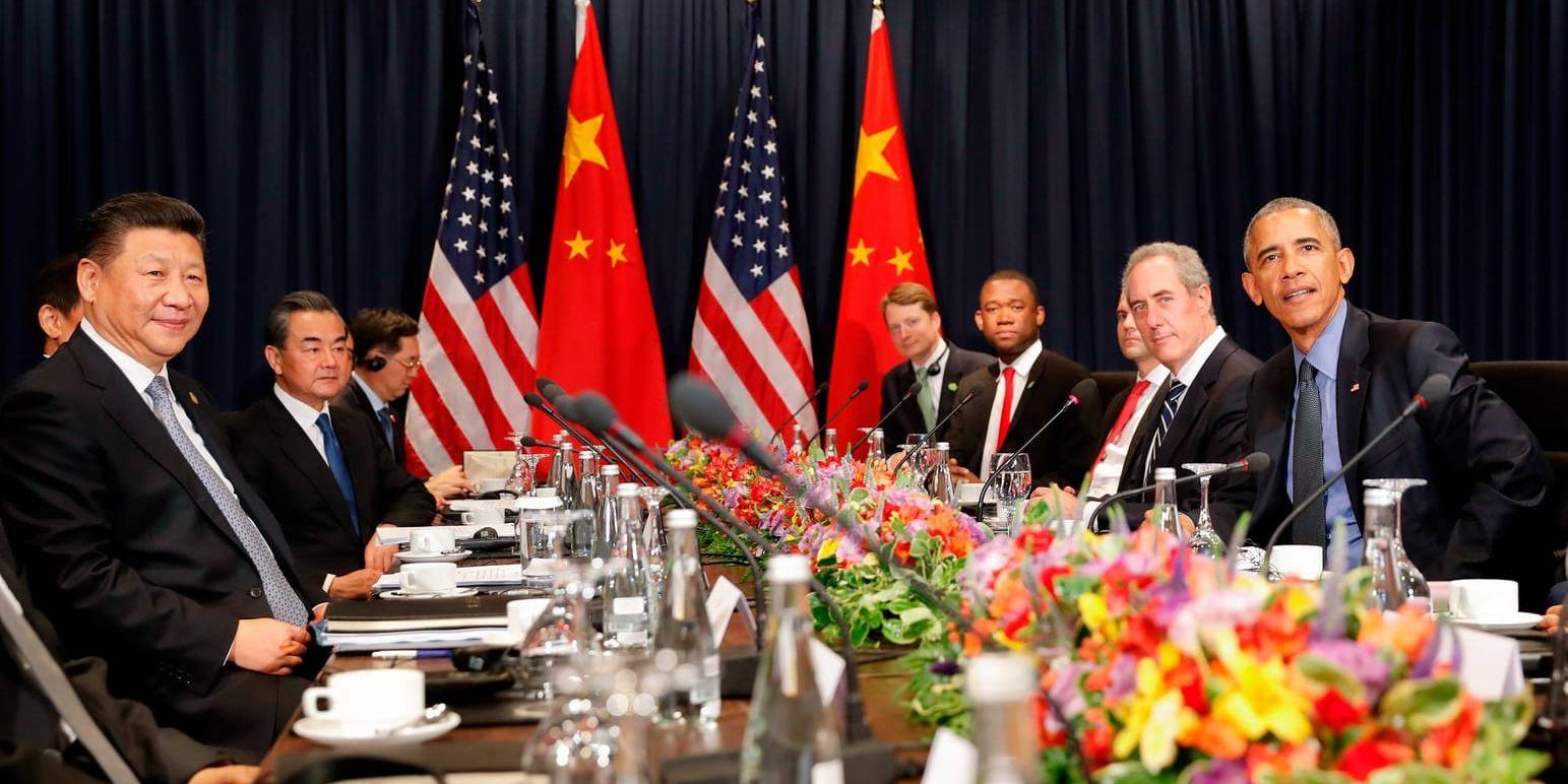 Kinas president Xi Jinping och USA:s avgående president Barack Obama träffades i samband med Apecmötet i Lima.