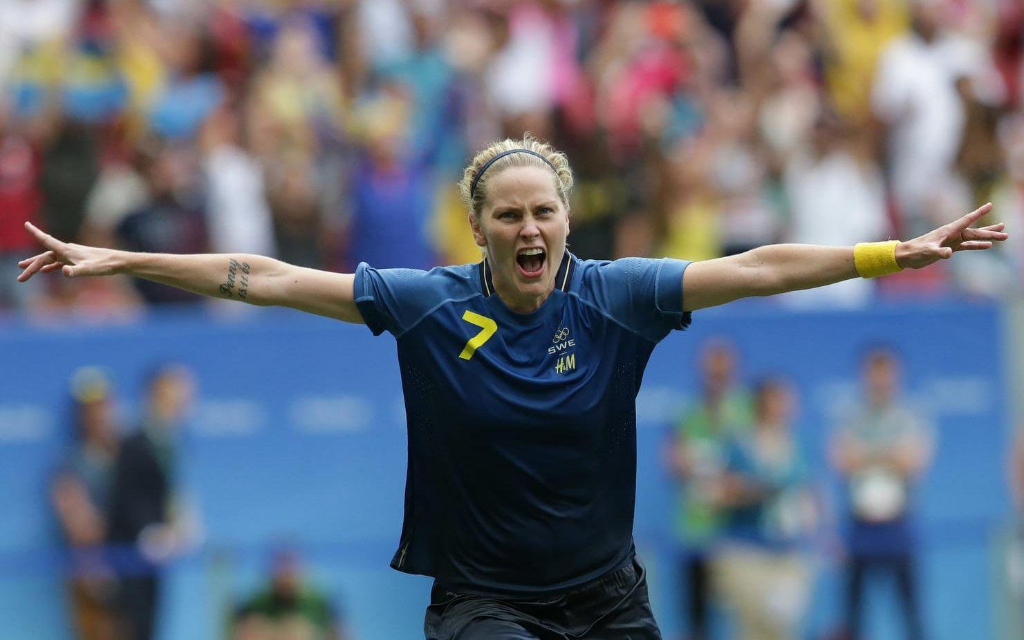 Stor dramatik under straffdramat i kvartsfinalen mellan USA och Sverige i OS-fotbollen. Bild: TT