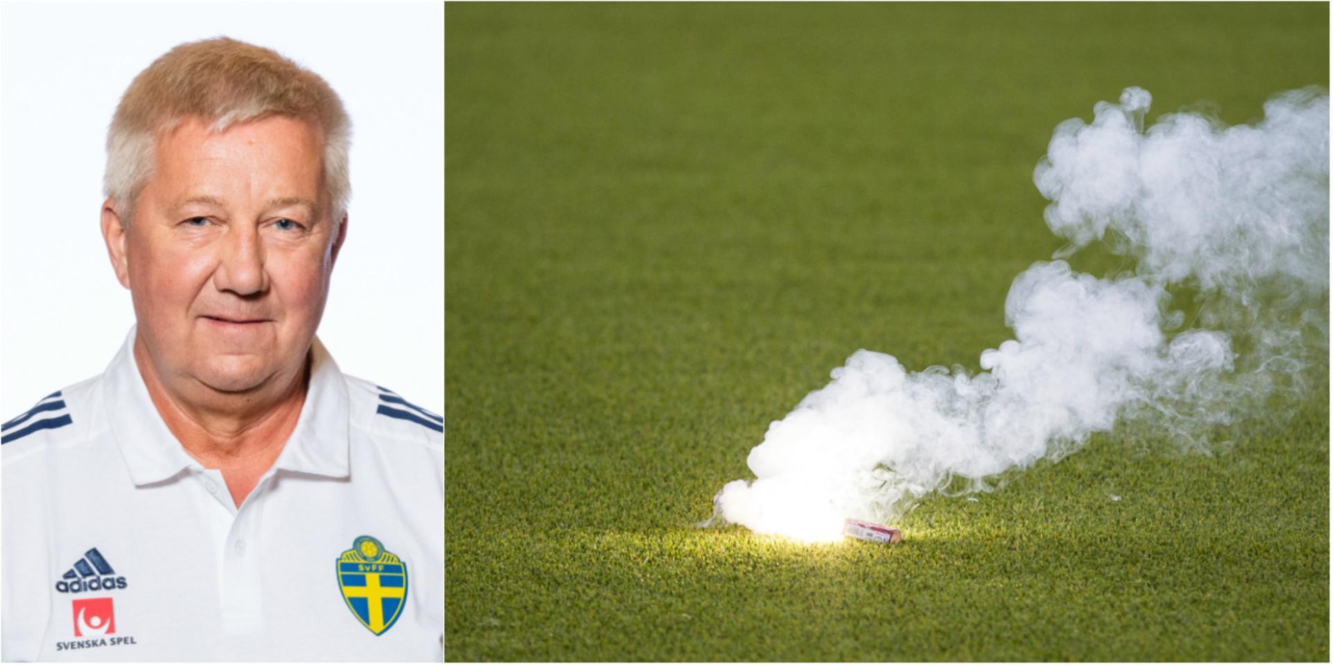 Bert Andersson, ordförande på Göteborgs Fotbollförbund. Arkivbilder. 