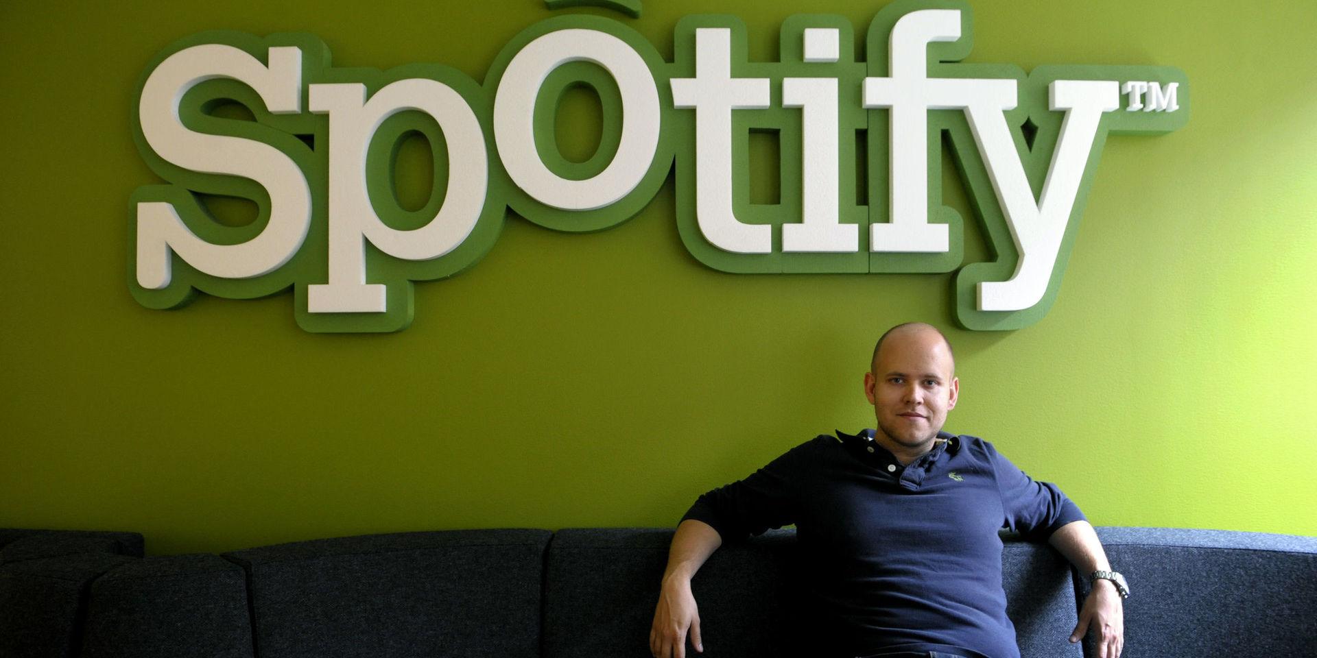 Grundaren Daniel Ek år 2009, ett år efter lanseringen av Spotify.