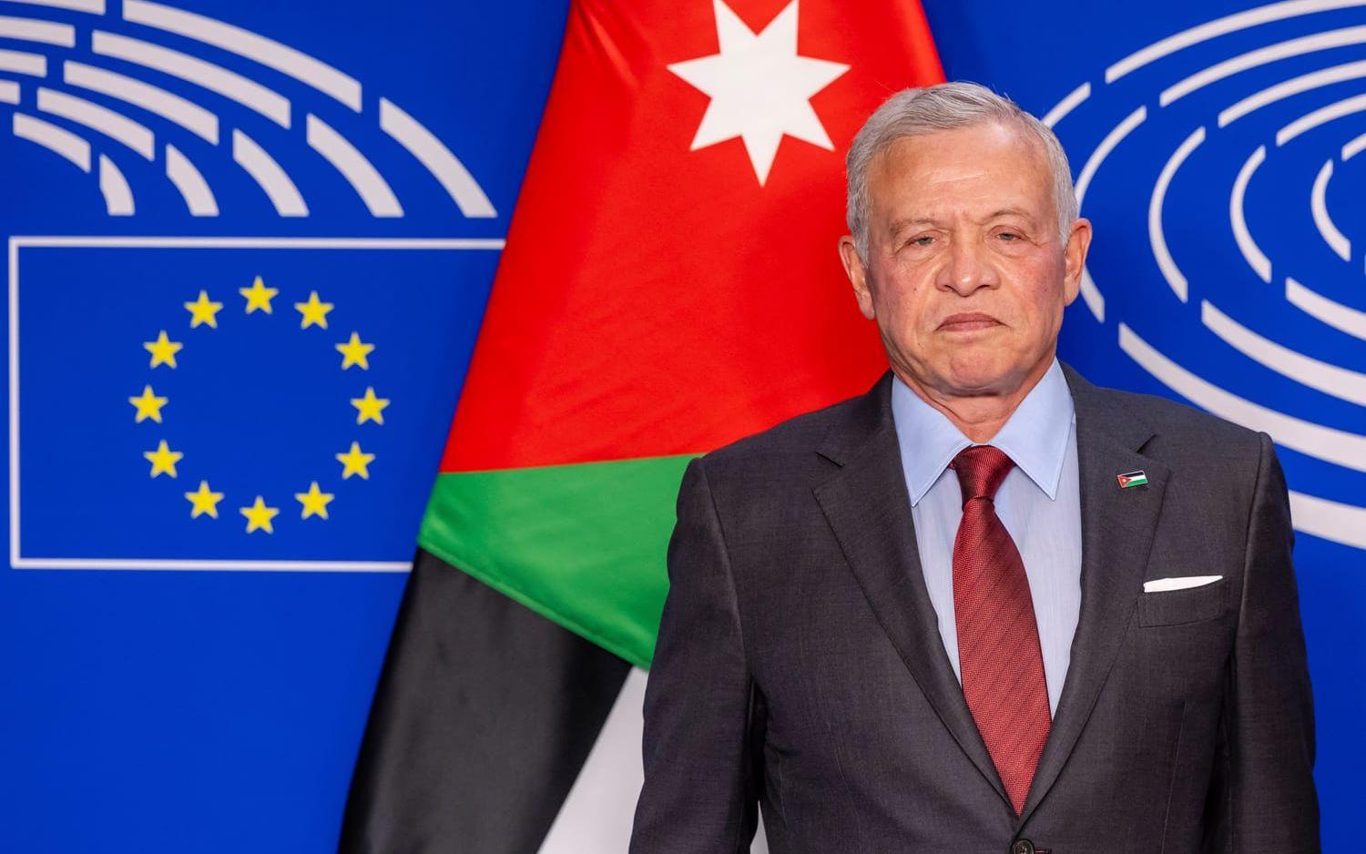 Jordaniens kung Abdullah på besök i Bryssel på onsdagen.