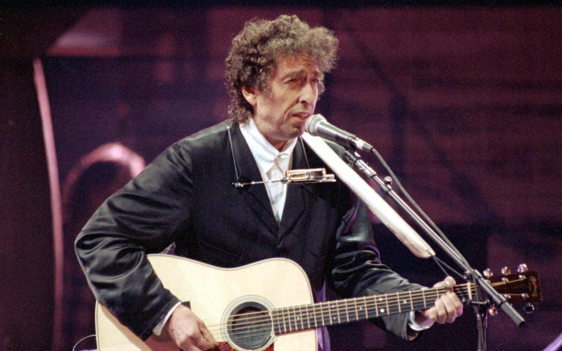 Bob Dylan firar 30 år som artist i Madison Square Garden i New York 1992.