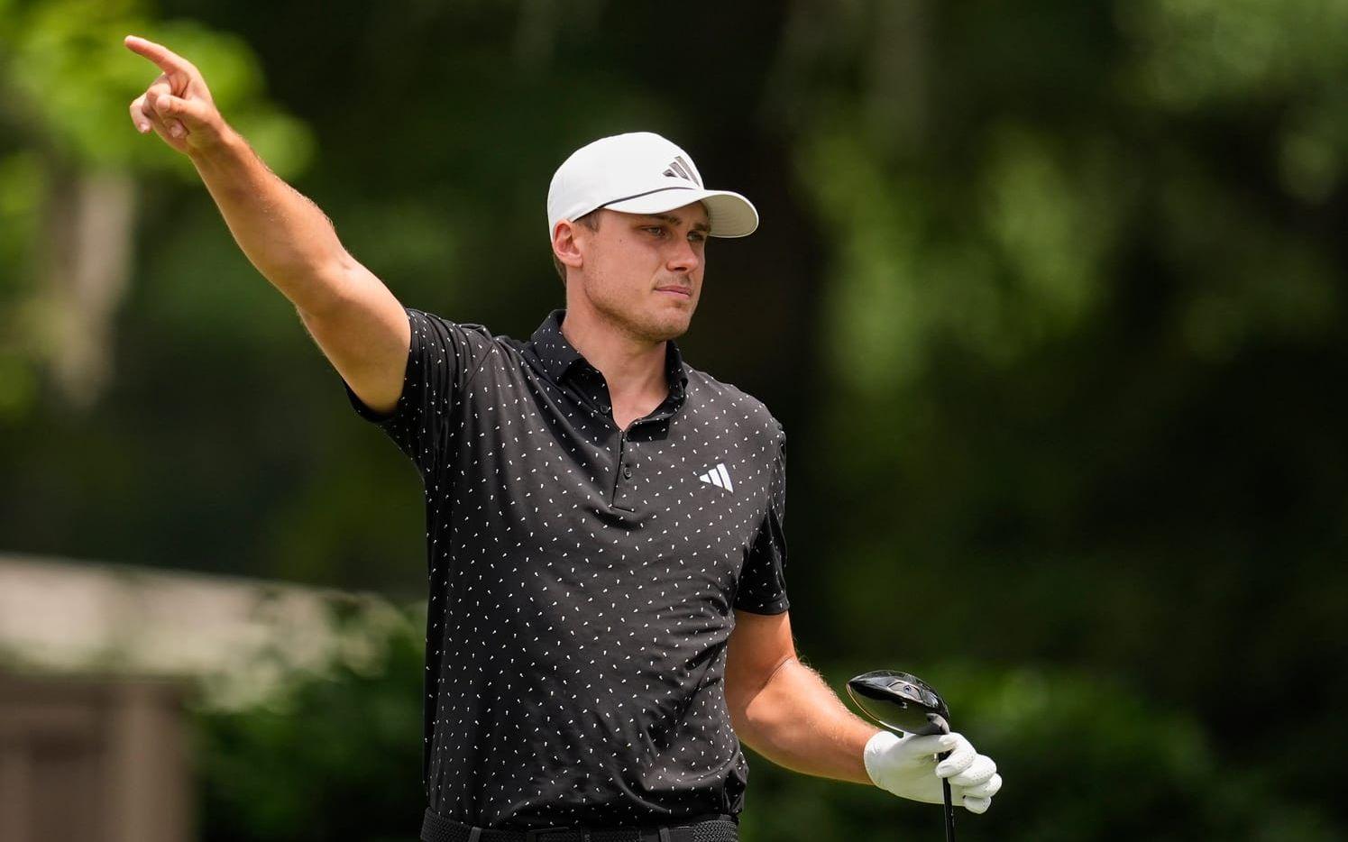 Ludvig Åberg under den tredje dagens spel.