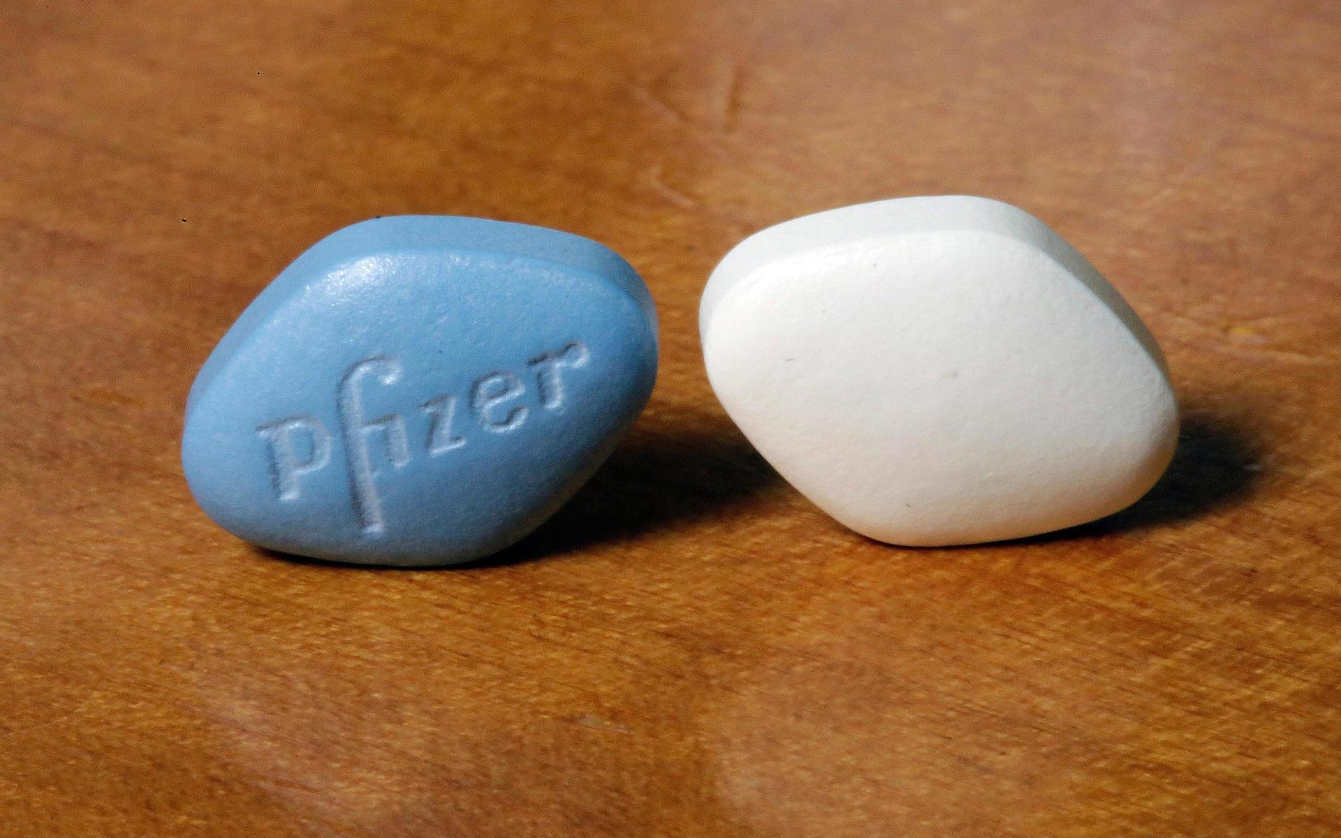 Viagra och Sildenafil innehåller båda PDE5-hämmare. Arkivbild. 