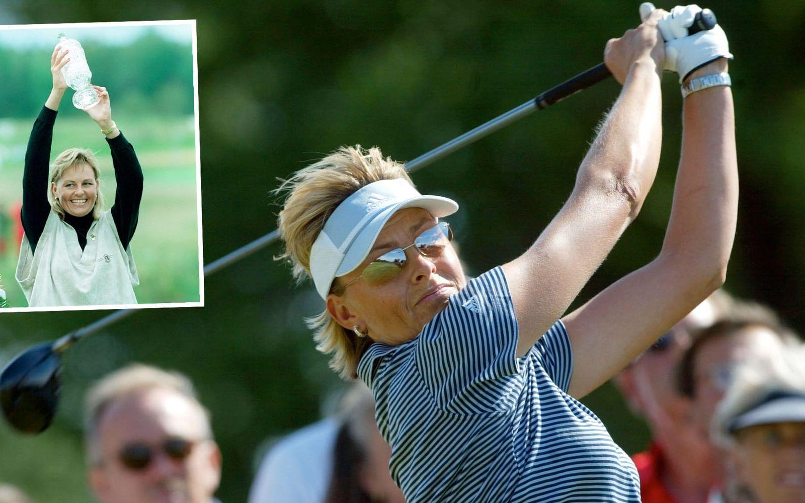 <strong>17. Liselotte Neumann, golf.</strong> Hon blev första svensken som lyckades vinna en major, US Open 1988. Neumann vann 13 internationella turneringar och deltog i Solheim Cup sex gånger. Foto: Bildbyrån