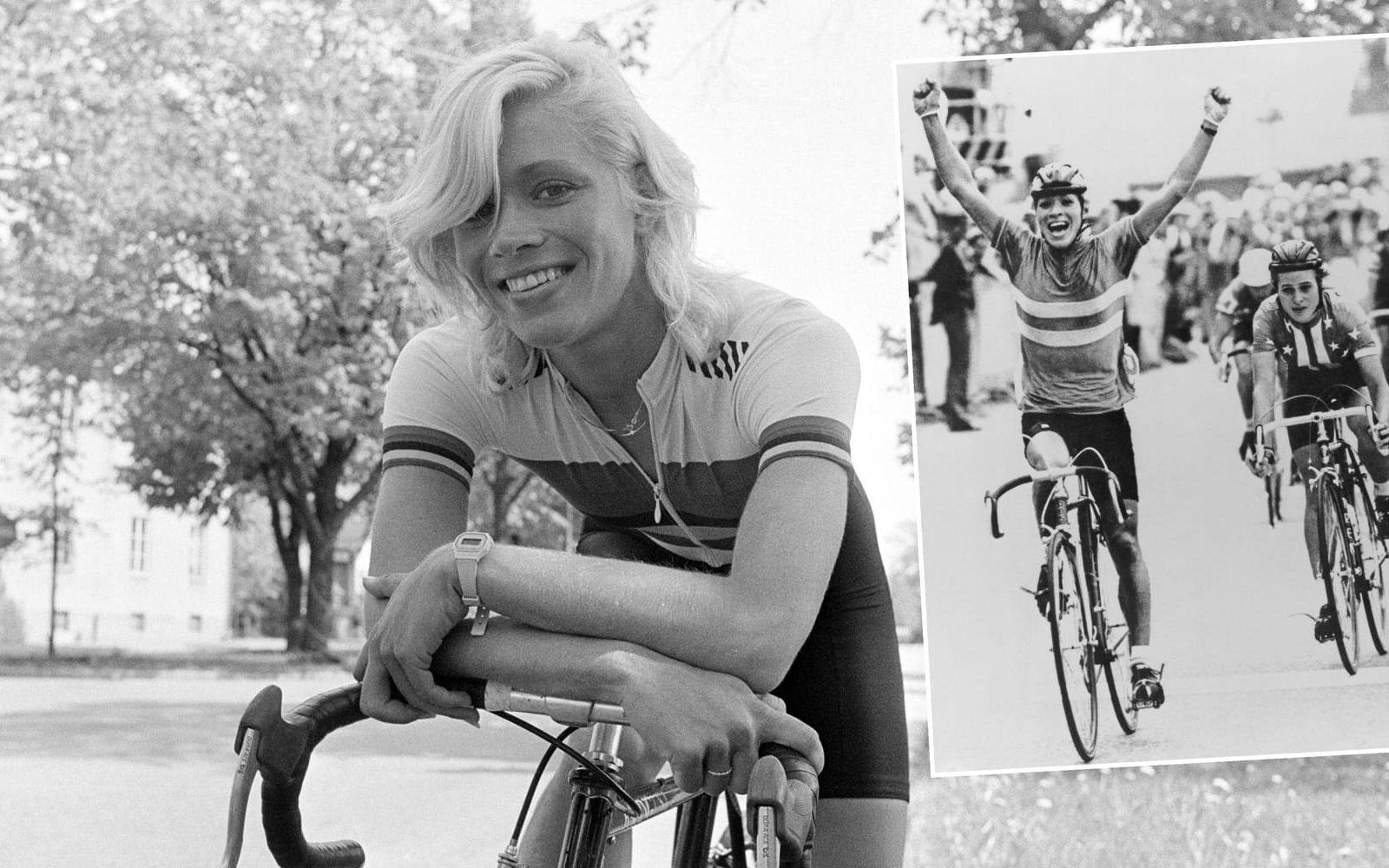 <strong>29. Marianne Berglund, cykel.</strong> Första svenskan som vann ett VM-guld guld i cykel, 1983 i Alternhein, Schweiz. Foto: Bildbyrån