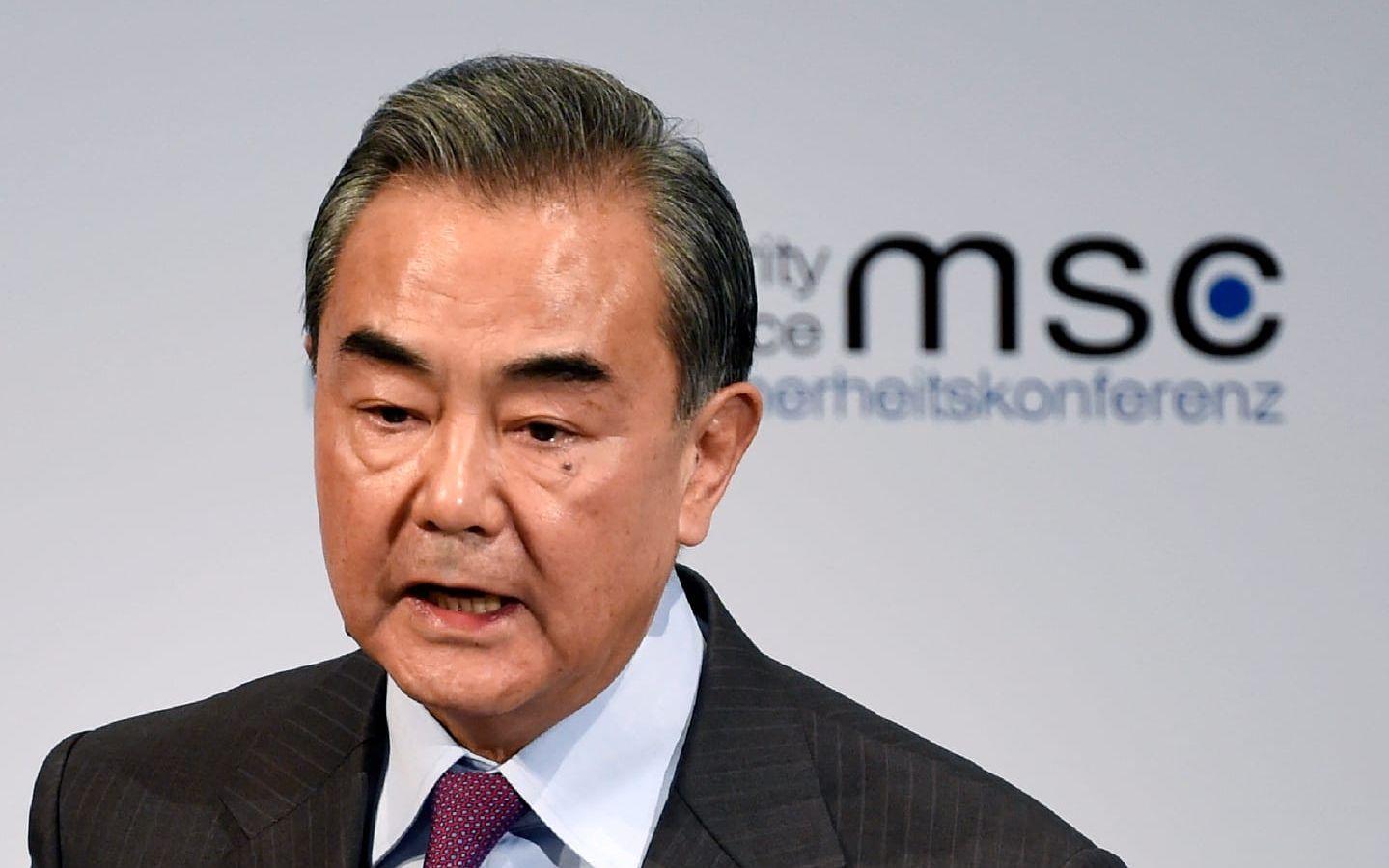 Wang Yi, utrikespolitisk talesperson för Kina, väntas medverka på säkerhetskonferensen i München.
