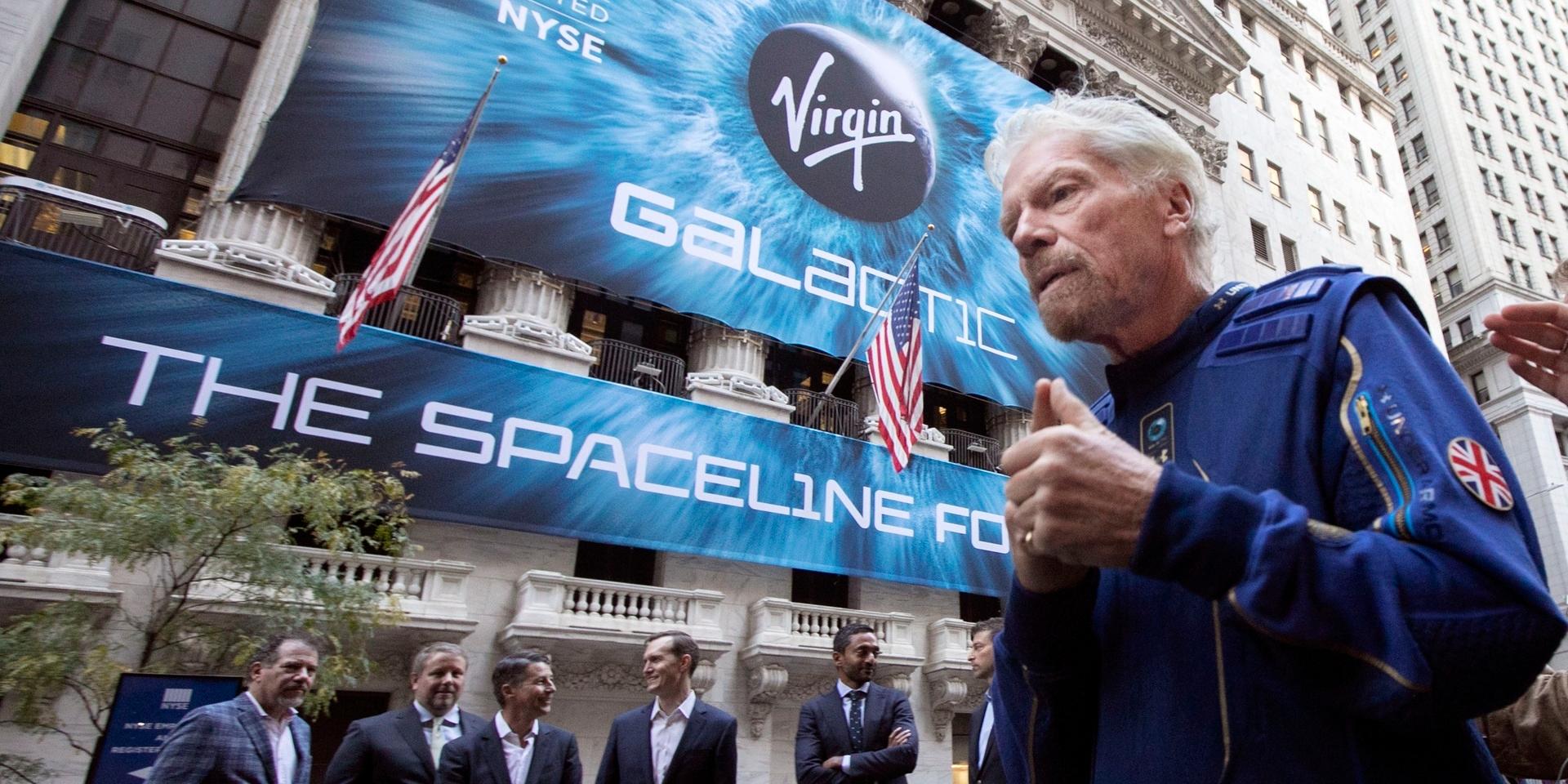 Richard Branson blev den första miljardären att åka ut i rymden i privat rymdskepp.
