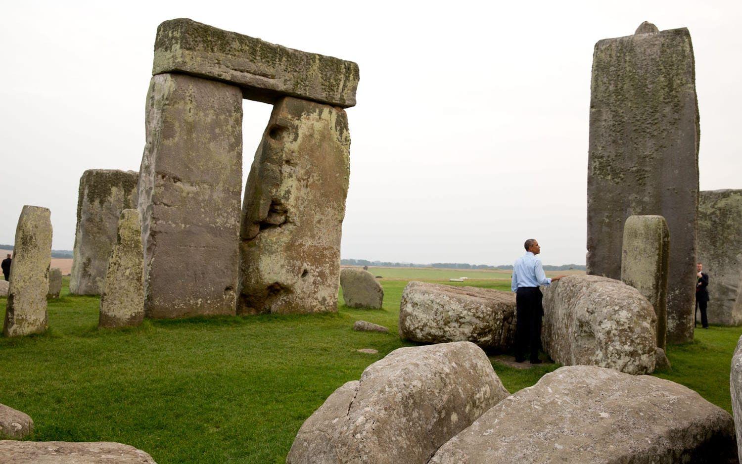 5 september, 2014: Det var ett NATO-möte i Wales när Obama fick veta att Stonehenge låg i närheten. "Let's go" svarade han. Foto: Pete Souza / Vita Huset